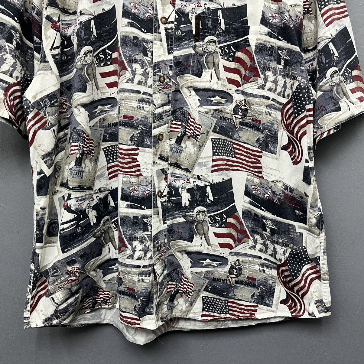 North River Outfitters North River American Patriotic Button Up Shirts Size US XL / EU 56 / 4 - 4 Thumbnail