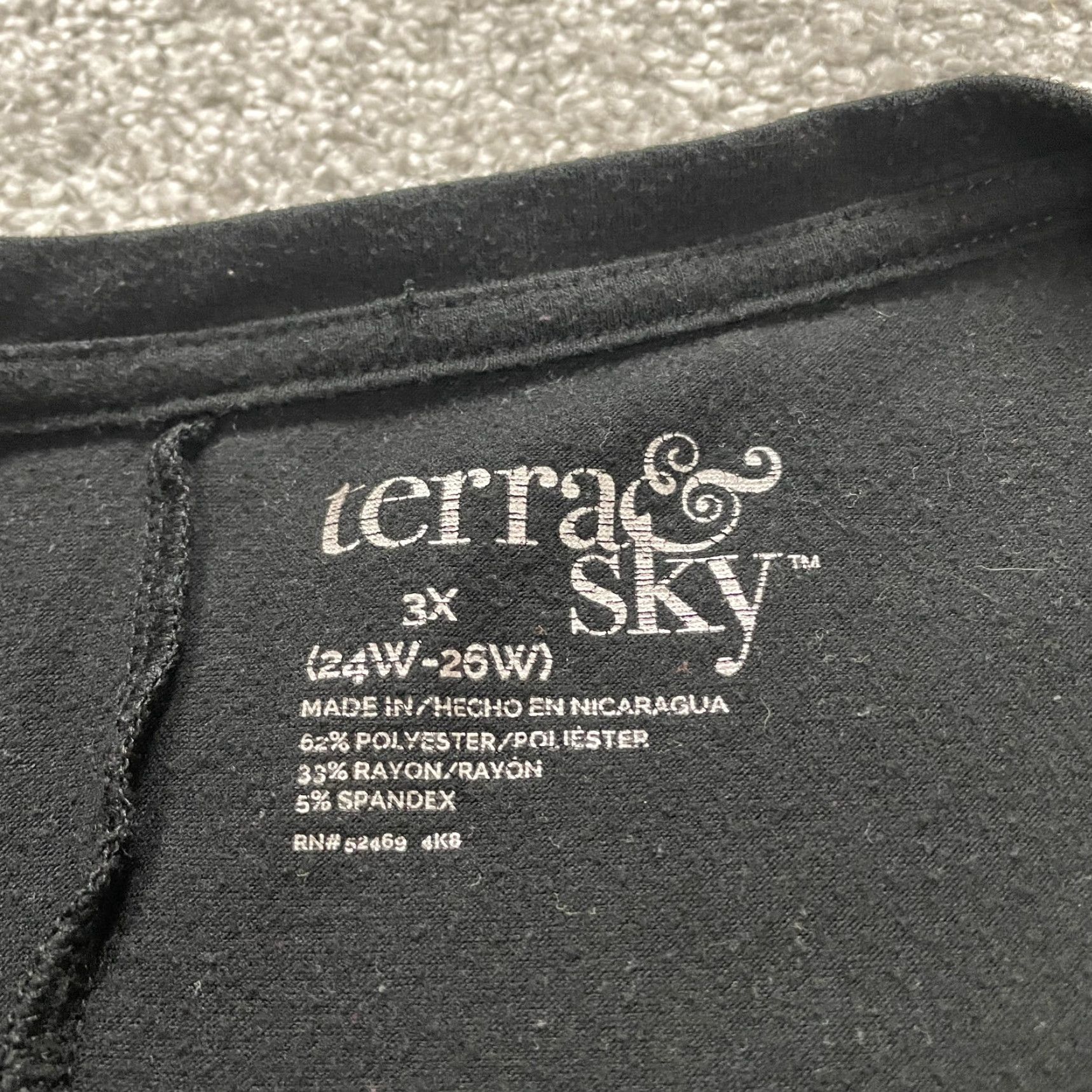 Vintage Terra & Sky Women’s Tank Top 3XL Black Casual Relaxed Soft Round Neck Sleeveless Size XXL / US 16-18 / IT 52-54 - 5 Thumbnail