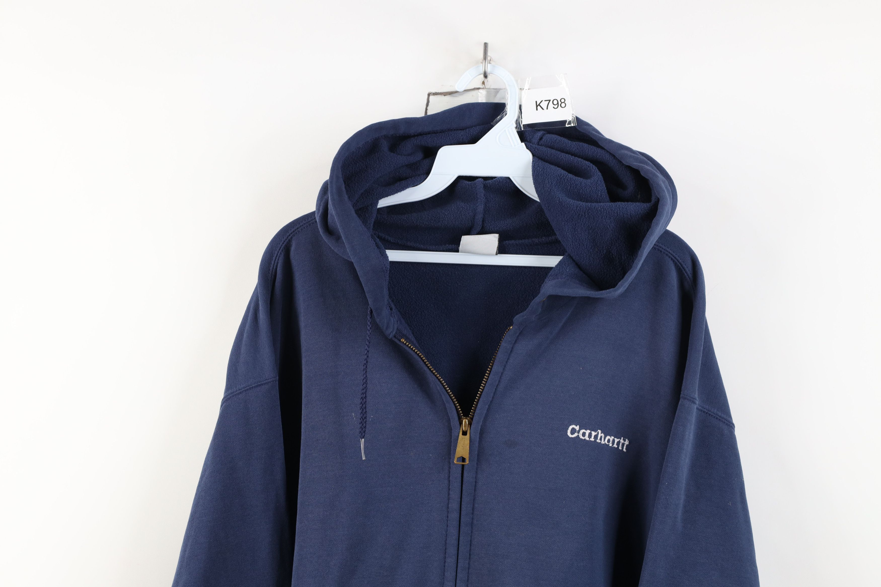 Carhartt Vintage 90s Y2K Carhartt Spell Full Zip Hoodie Sweatshirt Size US XXL / EU 58 / 5 - 2 Thumbnail