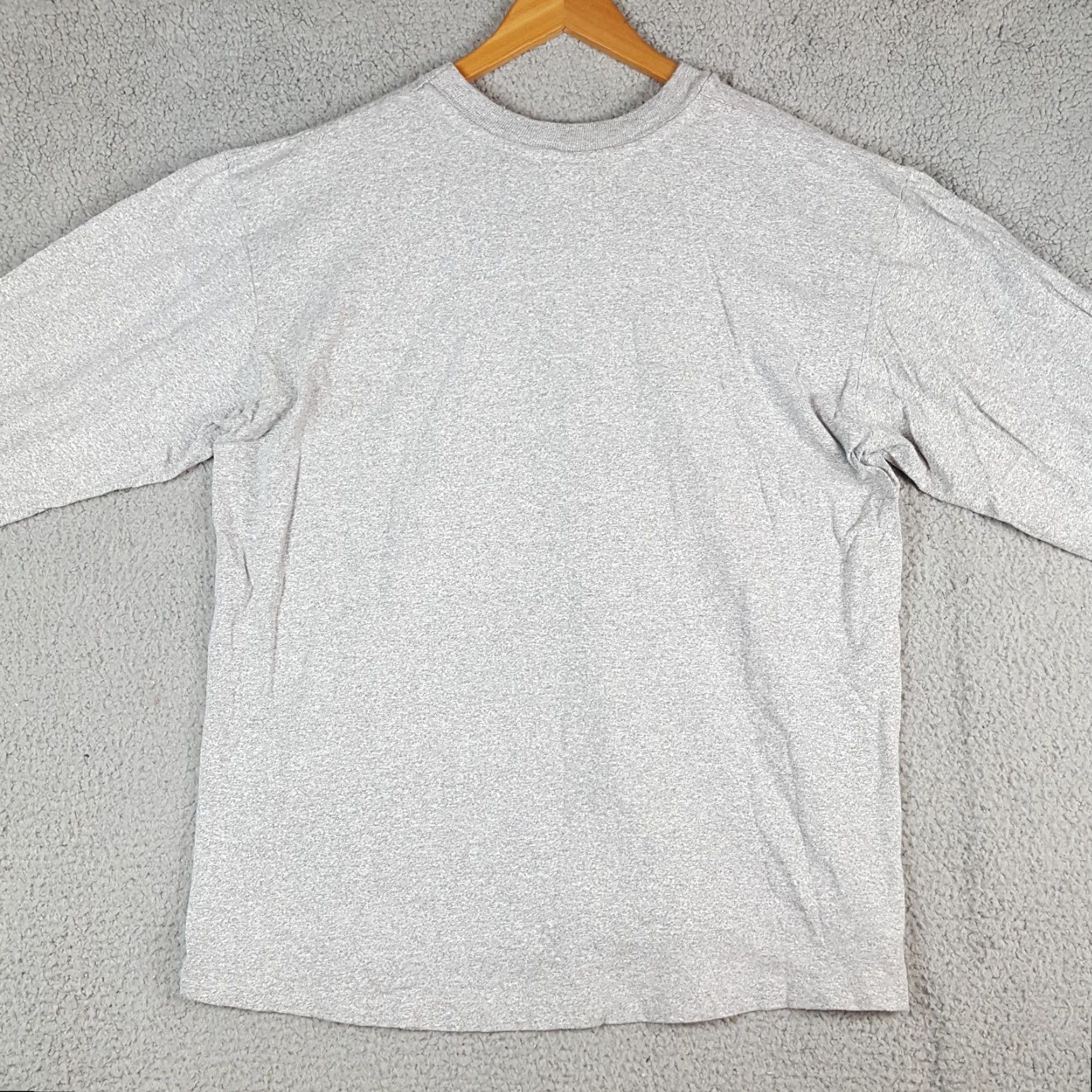 Vintage VINTAGE The Cotton Exchange T-Shirt Shirt XL University Wheaton College Grunge 90s 00s Embroidered Logo Gray Cotton Long Sleeve Men Size US XL / EU 56 / 4 - 7 Thumbnail