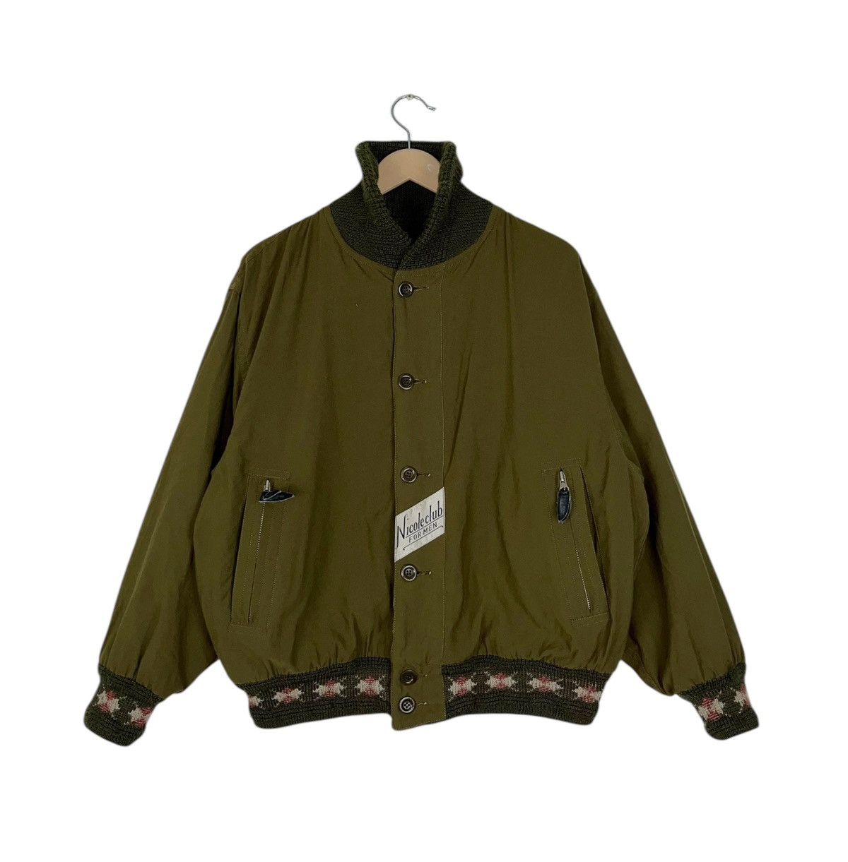 Nicole Club Vtg Reversible Nicole Club For Men Wool Cotton Heavy Jacket Size US M / EU 48-50 / 2 - 3 Thumbnail