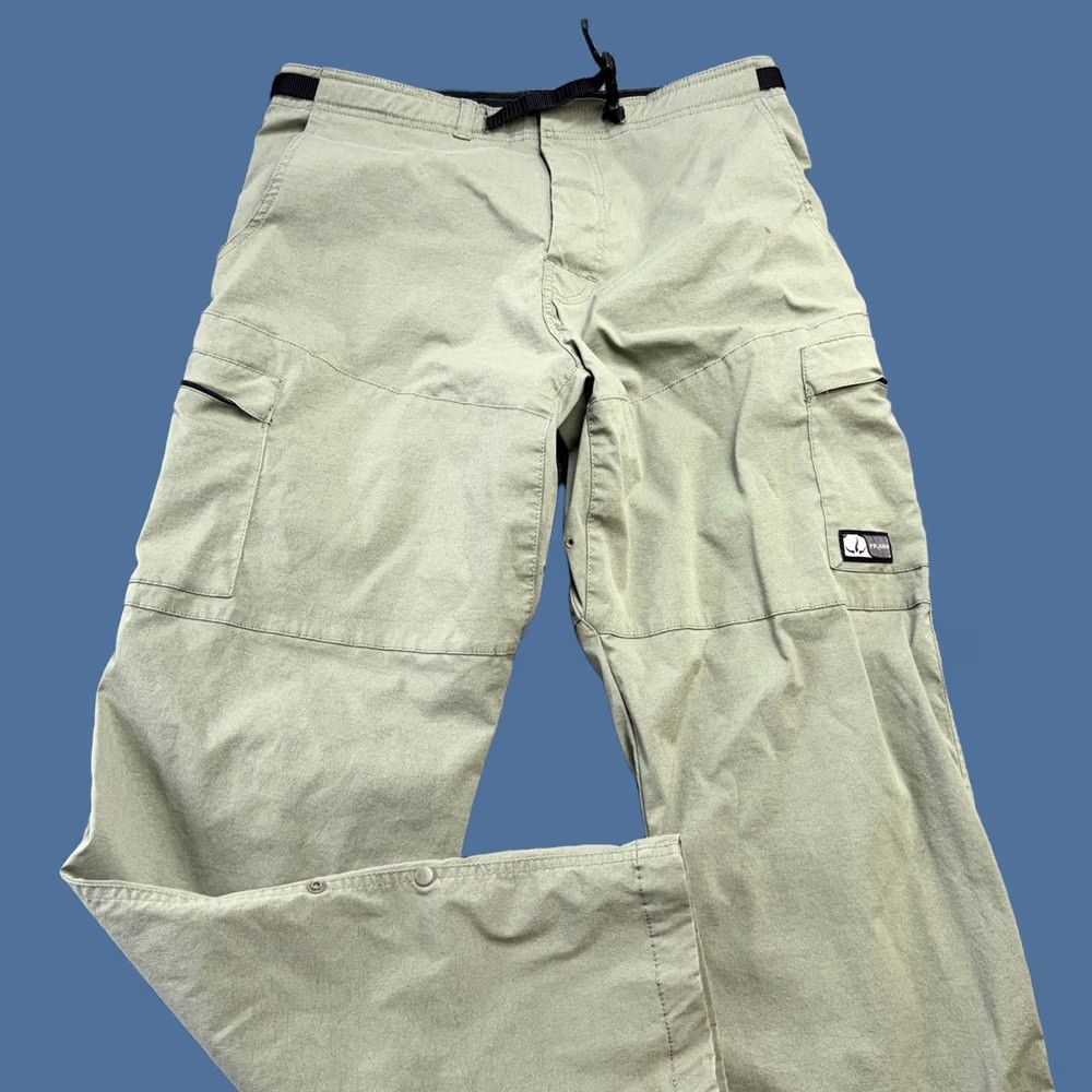 Prana prAna Pants Mens M 34x33 Green Nylon Belted Convertible Roll Up Cargo Pocket Regular Size US 31 - 1 Thumbnail