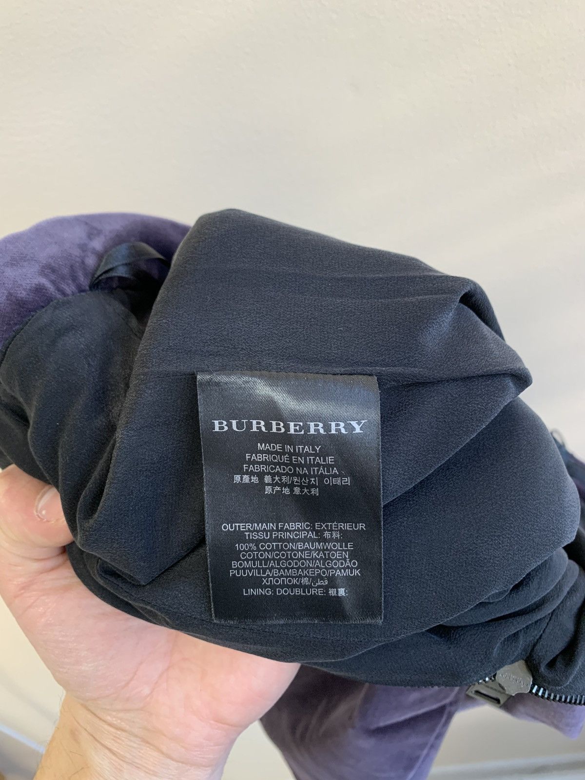 Burberry Prorsum Navy Velvet Patterned Skirt Women ITALY