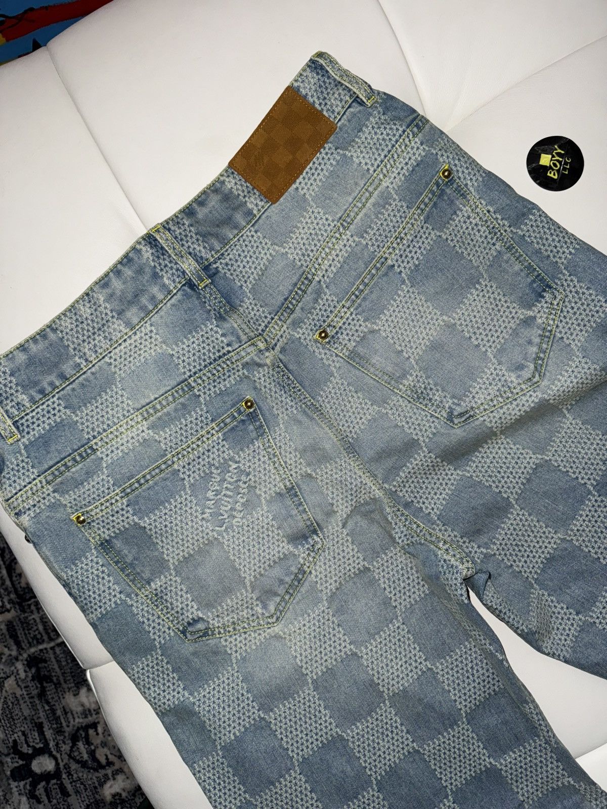 Louis Vuitton Damier skate denim jeans 34 Size US 34 / EU 50 - 4 Thumbnail