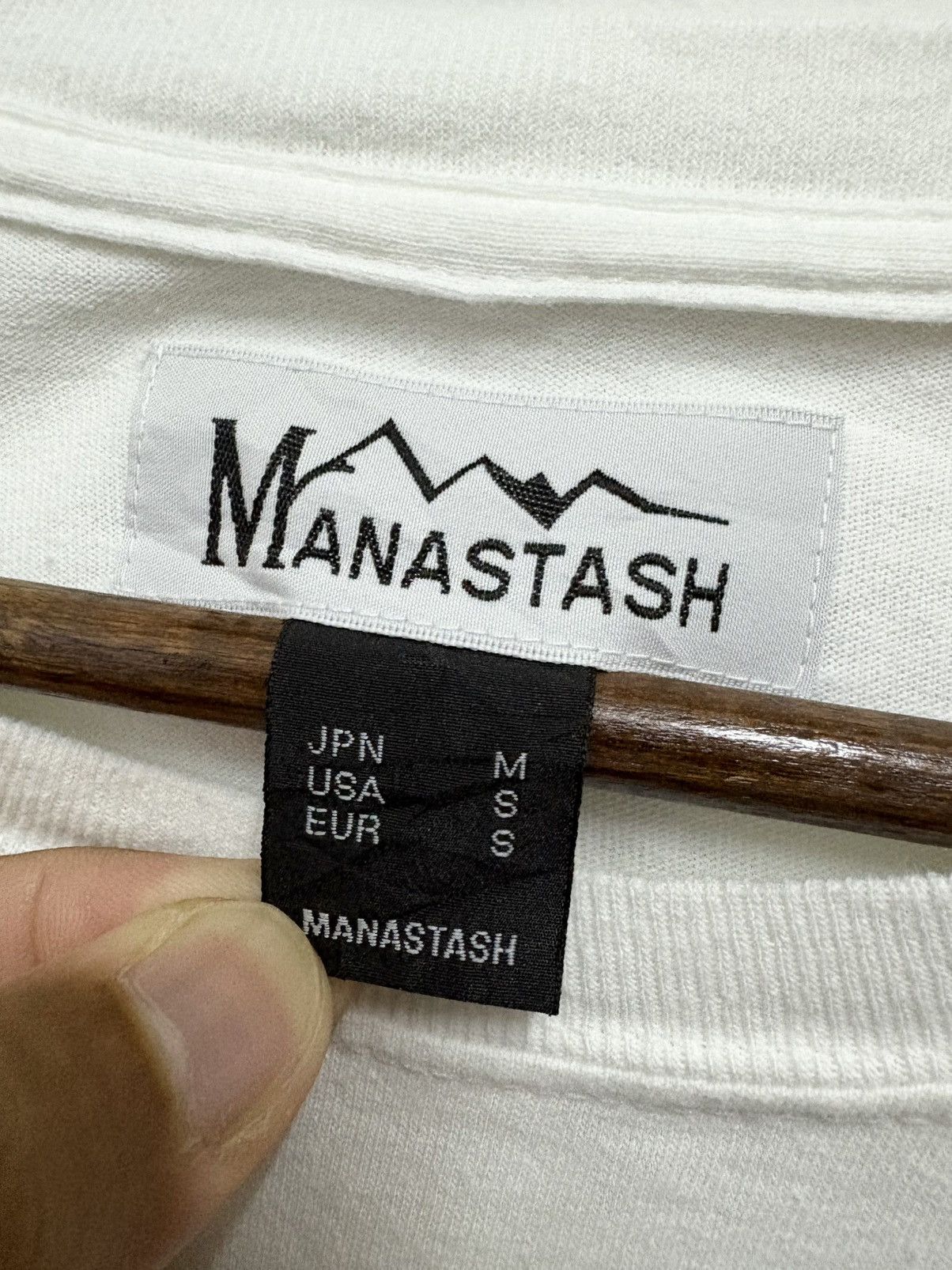 Japanese Brand × Manastash × Montbell 2000's Manastash - Art by Benjamin / Montbell T-Shirt Size US XL / EU 56 / 4 - 6 Thumbnail