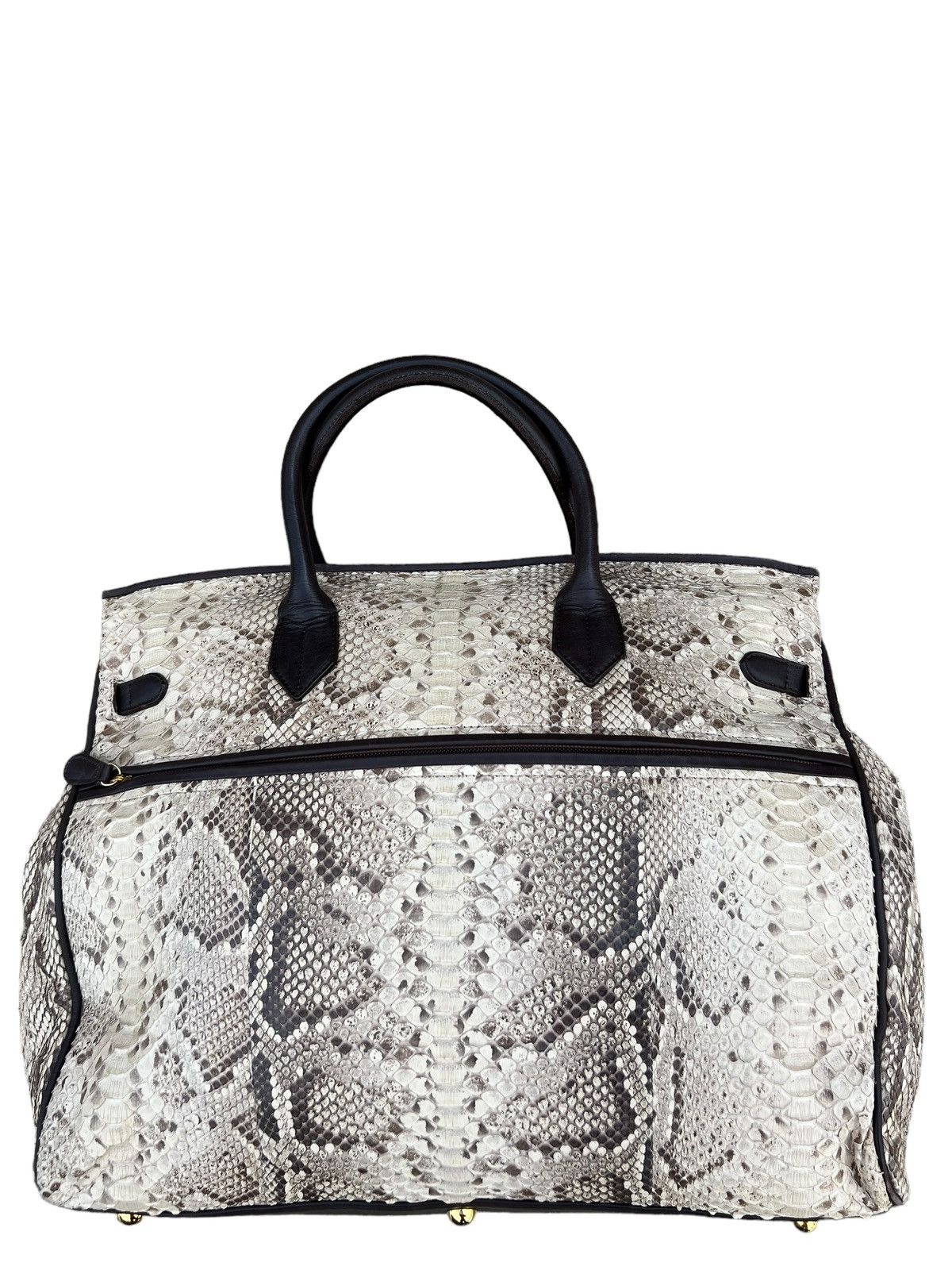Leather Vin Don Japan Snake Skin Leather Birkin Bag Size ONE SIZE - 14 Thumbnail