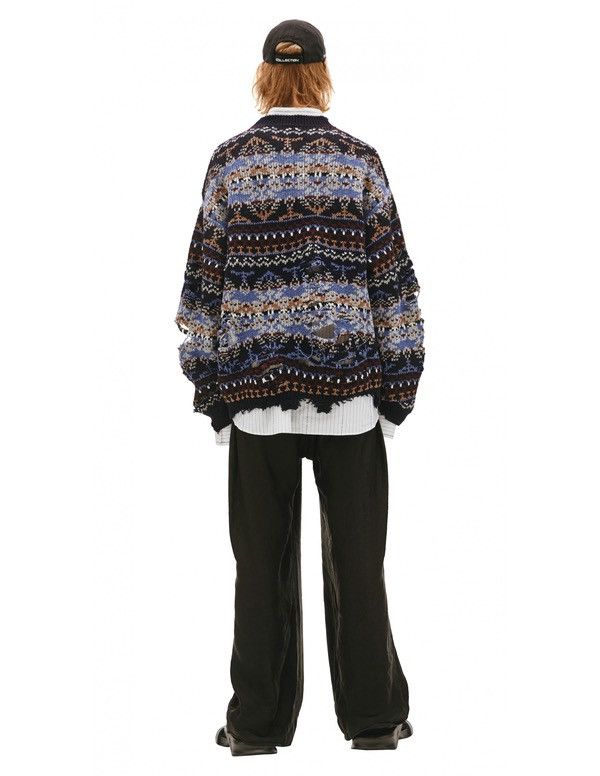 Balenciaga Balenciaga “Afterworld” Destroyed Wool Sweater Size US M / EU 48-50 / 2 - 5 Thumbnail