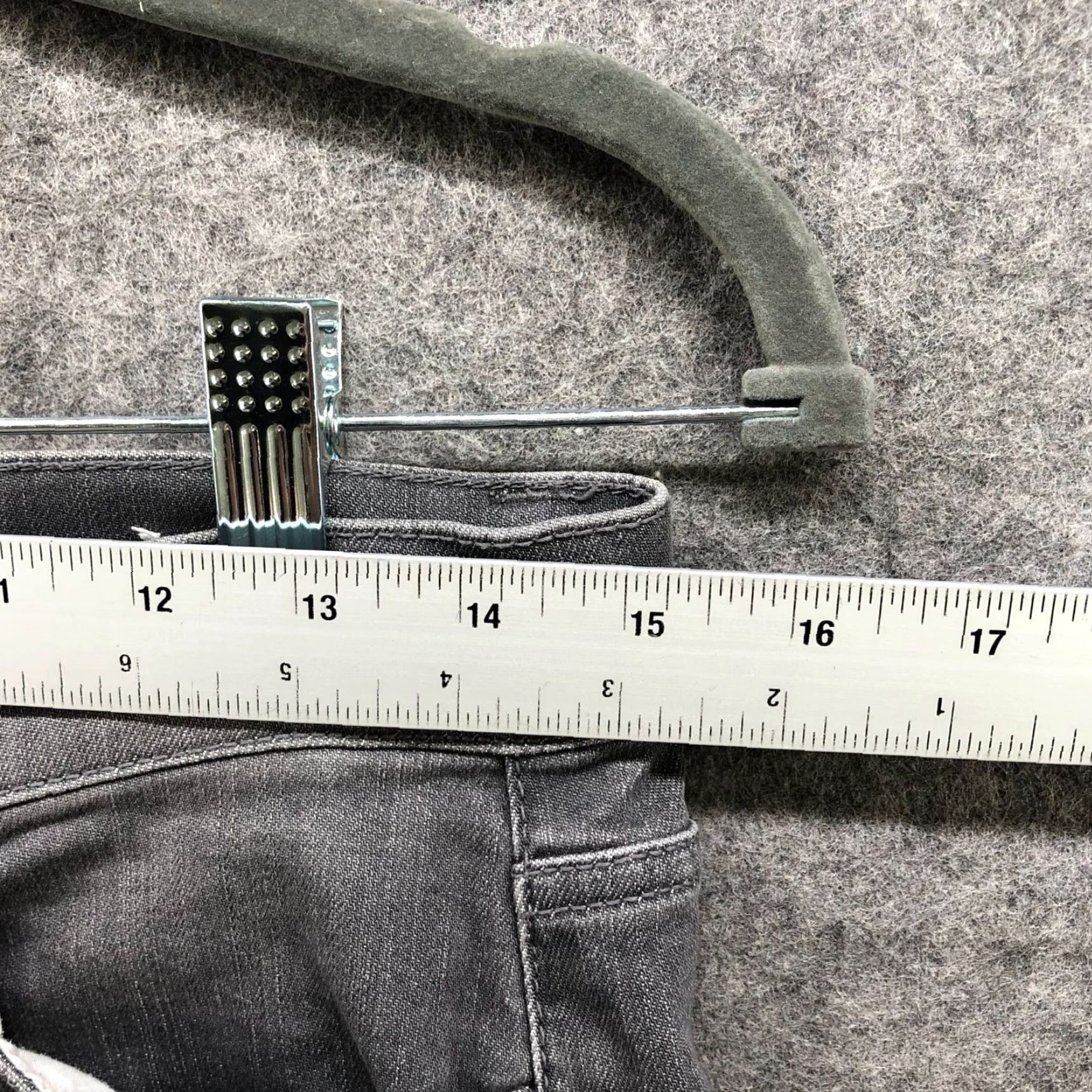 J.McLaughlin J. McLaughlin Cropped Wide Leg Jeans Womens 2 Gray Mid Rise Stretch Jeans Size 26" / US 2 / IT 38 - 6 Thumbnail