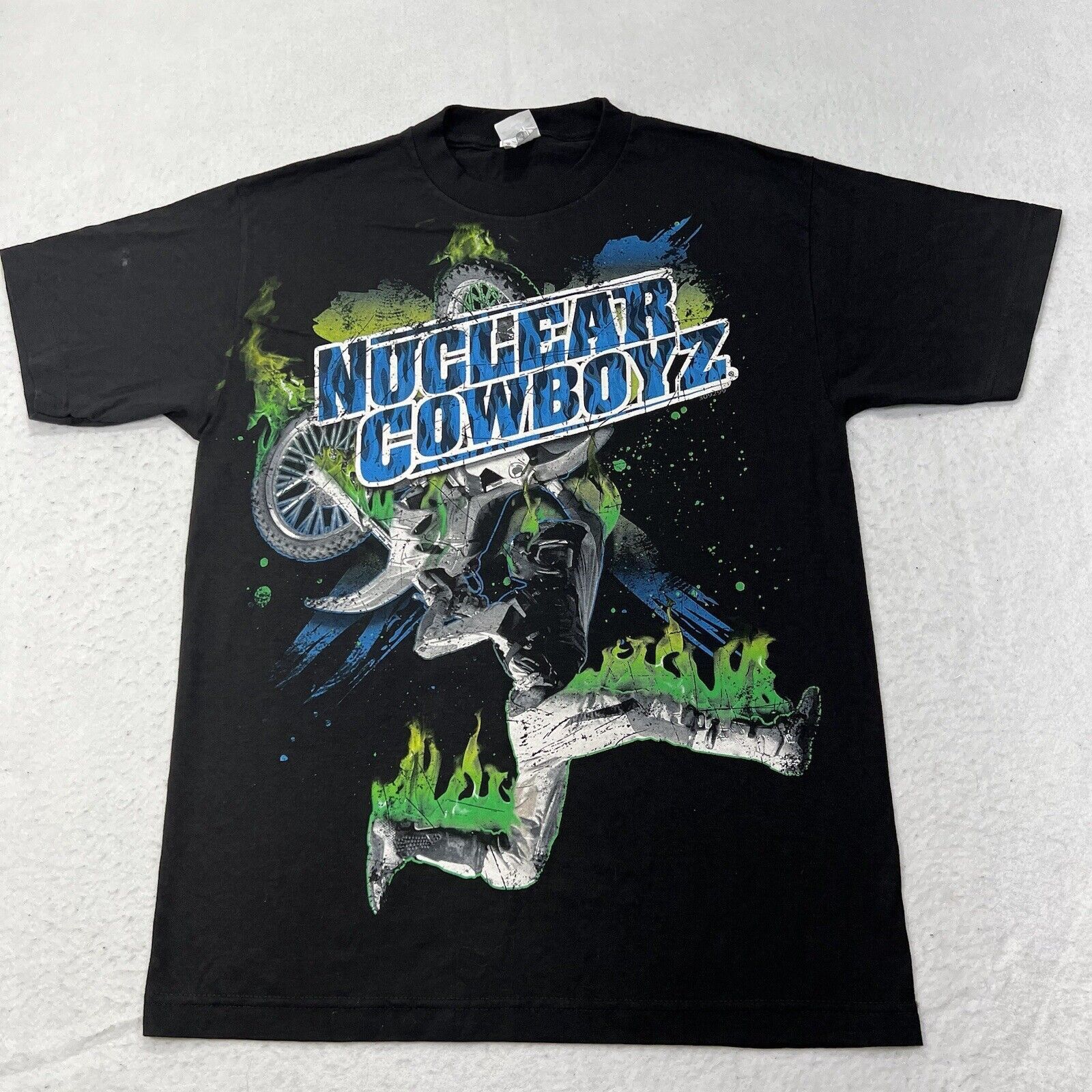 Alstyle Vintage Nuclear Cowboyz BMX Biking Show Graphic T Shirt Size US M / EU 48-50 / 2 - 1 Thumbnail