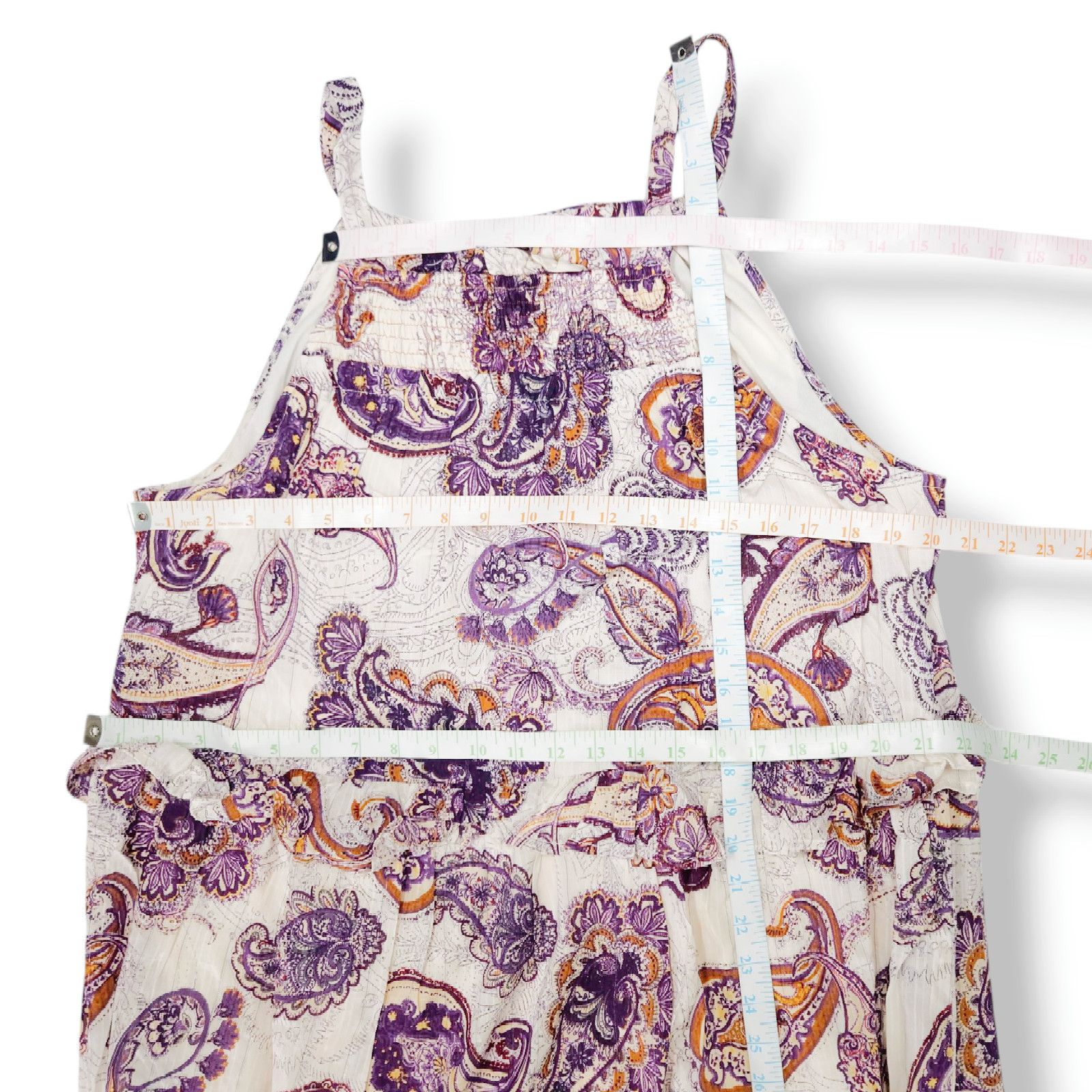 Other Boho Paisley Maxi Dress NWT Cream Purple M Band of the Free Size M / US 6-8 / IT 42-44 - 7 Thumbnail