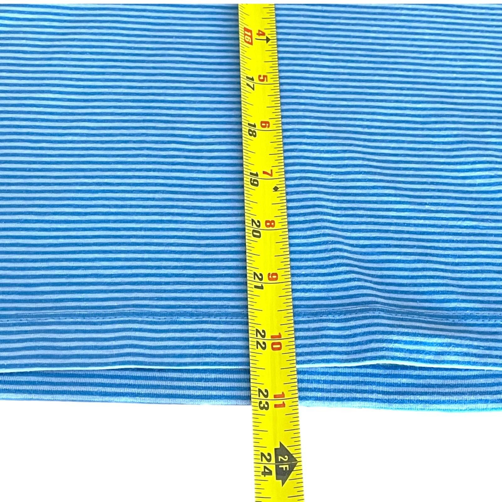 Vineyard Vines Vineyard Vines Youth M Sankaty Perf LS Polo Aqua Stripe Size US M / EU 48-50 / 2 - 7 Thumbnail
