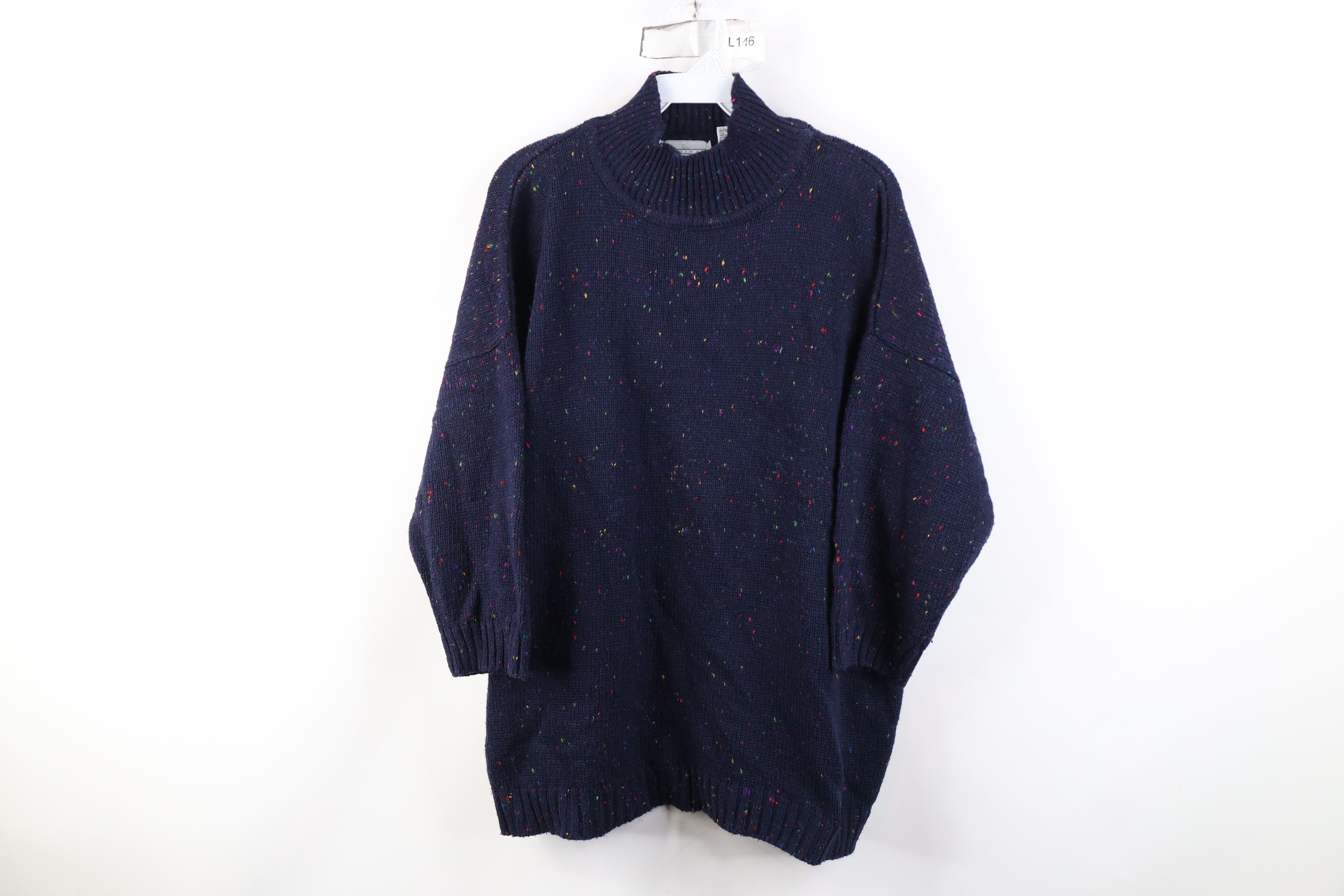 Vintage Vintage 90s Streetwear Wool Blend Mock Sweater 3/4 Sleeve Size ONE SIZE - 1 Thumbnail