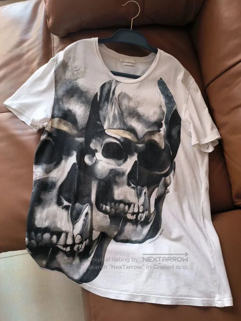 Alexander McQueen Alexander McQueen Skull Print Short Sleeve T. Size US XL / EU 56 / 4 - 3 Thumbnail