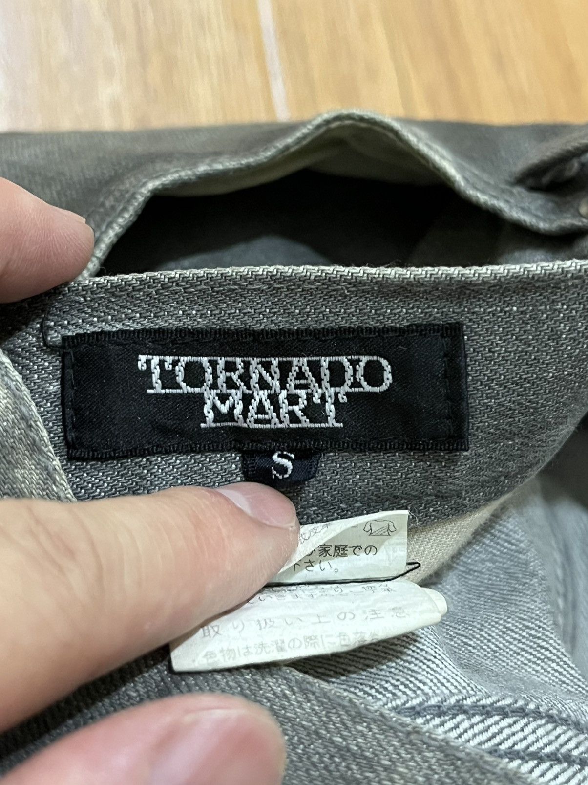 Tornado Mart Vintage 90s Tornado Mart Waxed Jeans Size US 31 - 12 Thumbnail