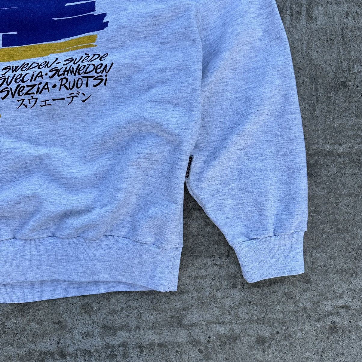 Vintage Vintage Sverige Sweden Sweatshirt USA Tennis Style USA 90s Size US L / EU 52-54 / 3 - 3 Thumbnail