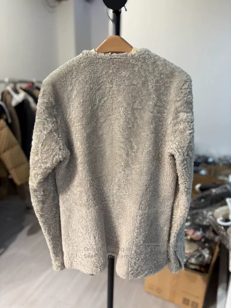 Other Brunello Cucinelli Gray-Green Sheepskin Coat Size S / US 4 / IT 40 - 4 Thumbnail