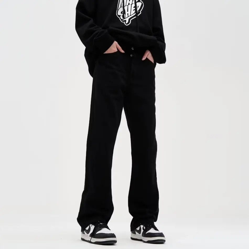 Japanese Brand × Jean Retro straight black high street jeans Size US 32 / EU 48 - 6 Thumbnail