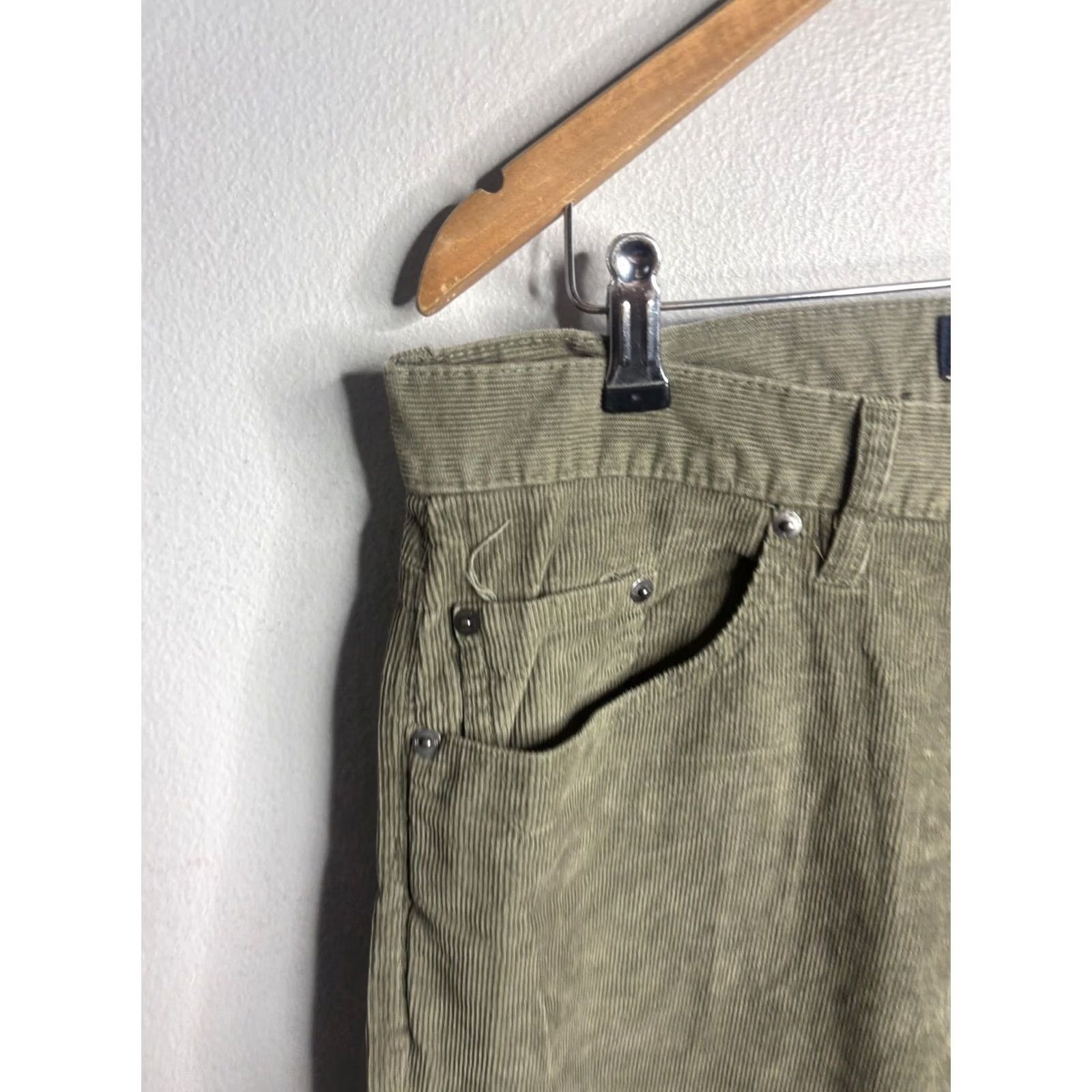 Banana Republic Banana Republic Pants Mens 34x32 Green Corduroy Straight Leg 5 Pocket Casual Size US 34 / EU 50 - 4 Thumbnail