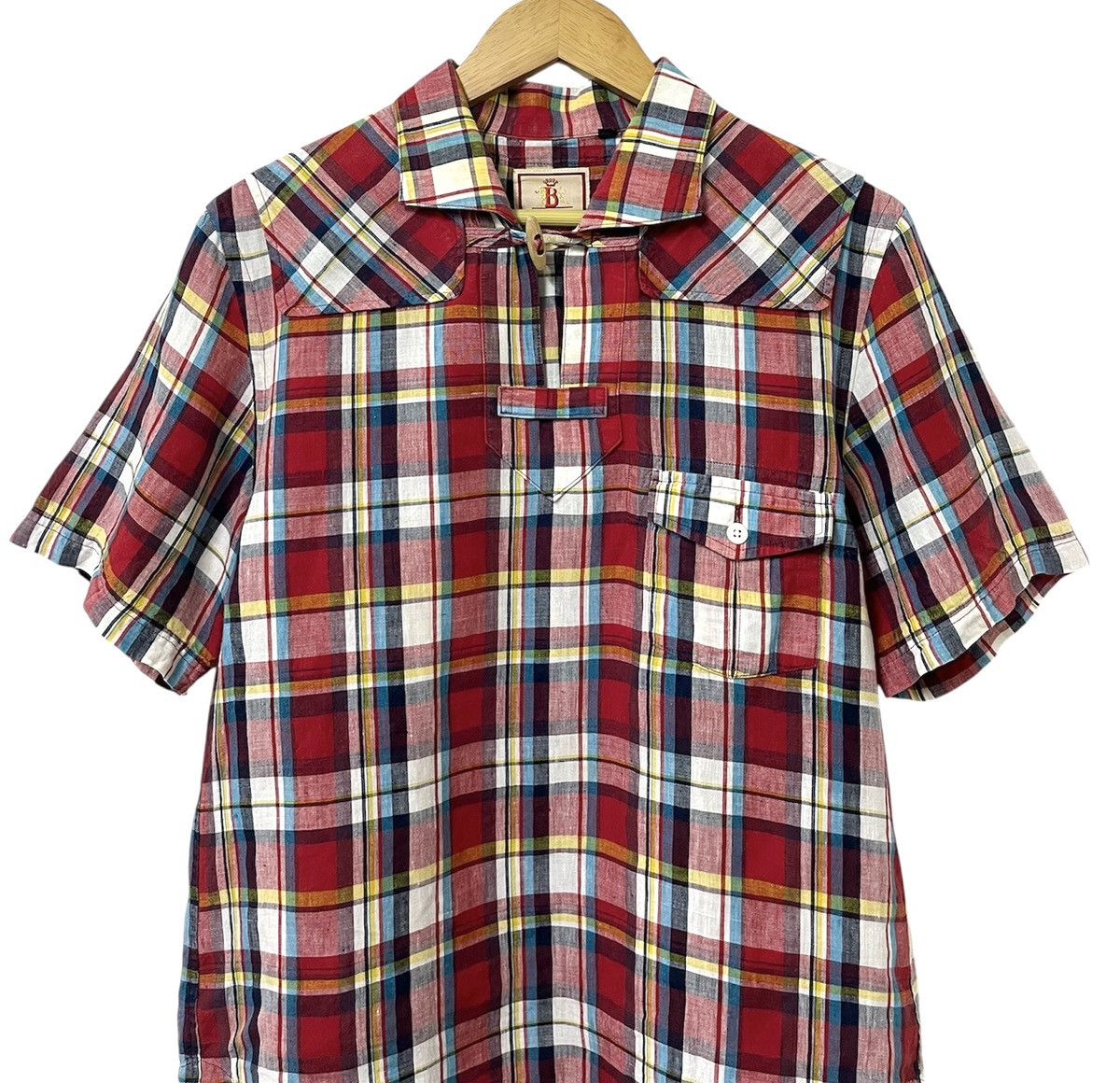 Baracuta VINTAGE BARACUTA MADRAS CHECK PATTERN HEMP SAIL SHIRT Size US L / EU 52-54 / 3 - 3 Thumbnail