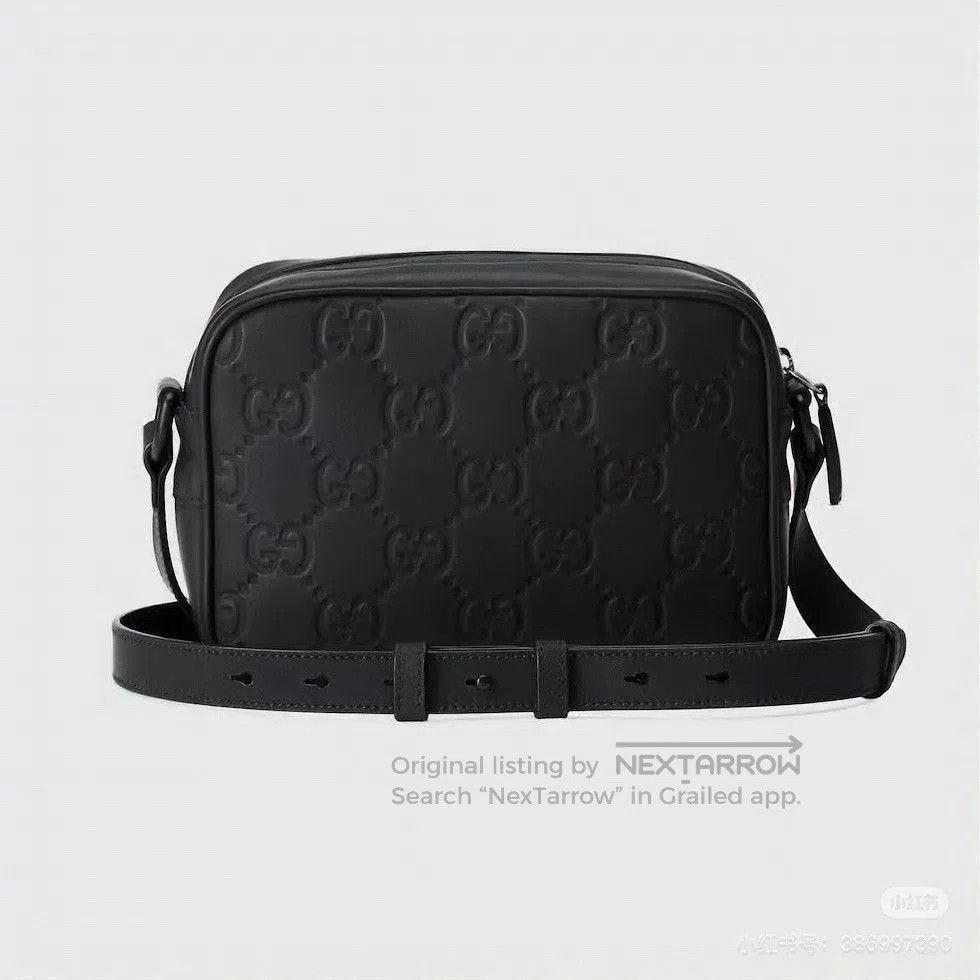 Gucci Gucci SoBlack Embossed Logo Camera Bag. Size ONE SIZE - 8 Thumbnail