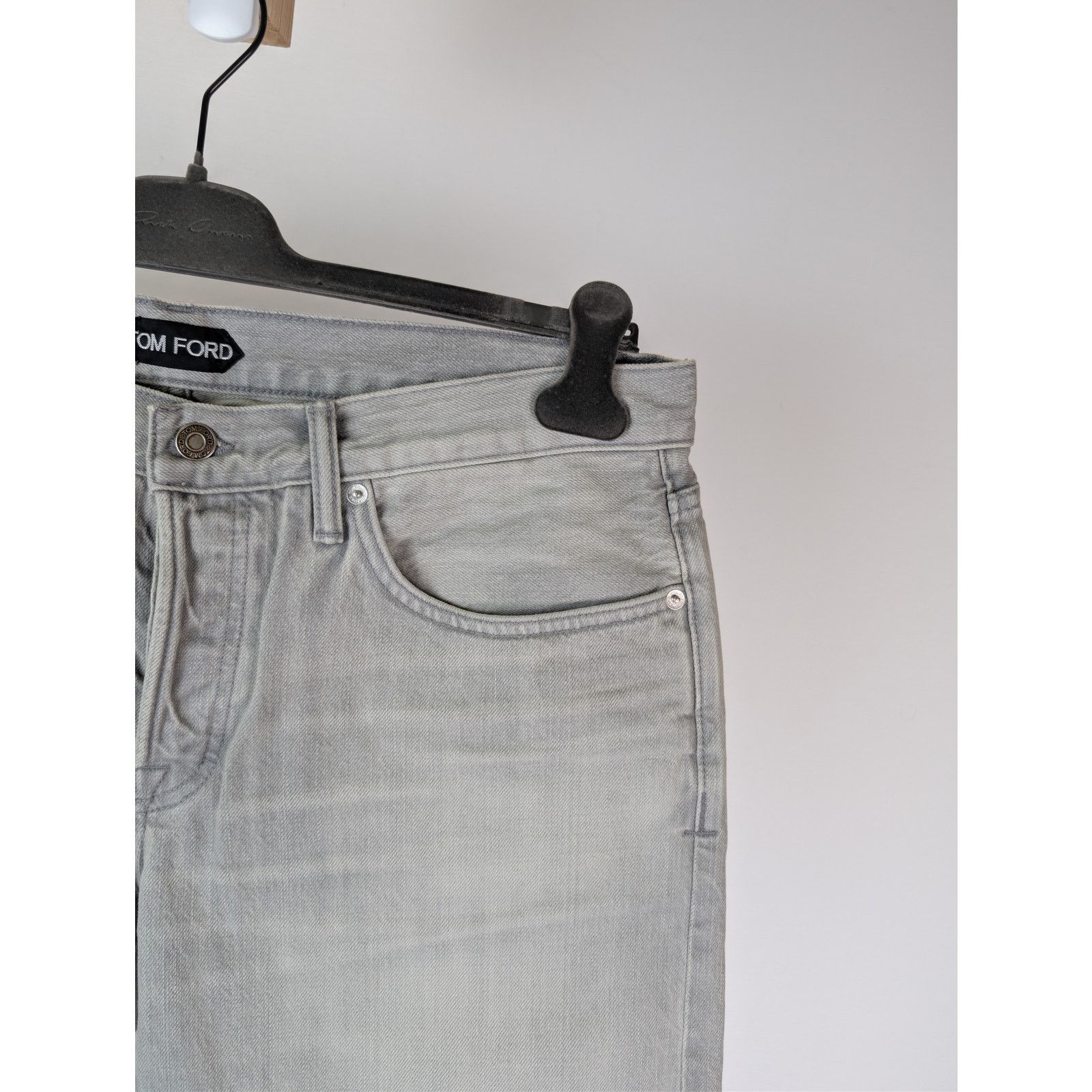 Tom Ford o1rshd1 Slim Fit Denim Jeans in Pale Grey Size US 36 / EU 52 - 5 Thumbnail
