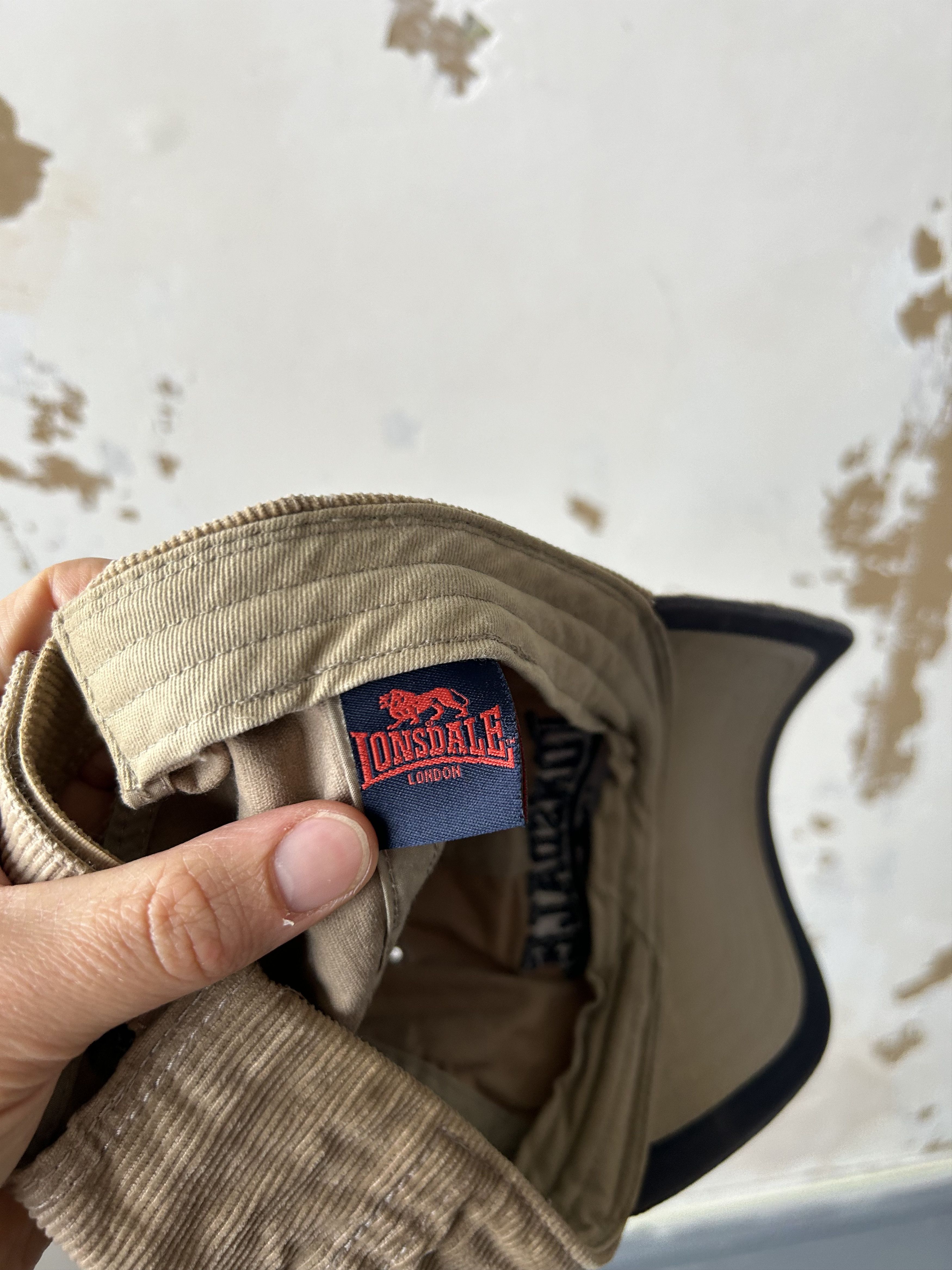 Lonsdale × Vintage Vintage Lonsdale London 90s Embroidered Logo Beige Cap Hat Size ONE SIZE - 5 Thumbnail
