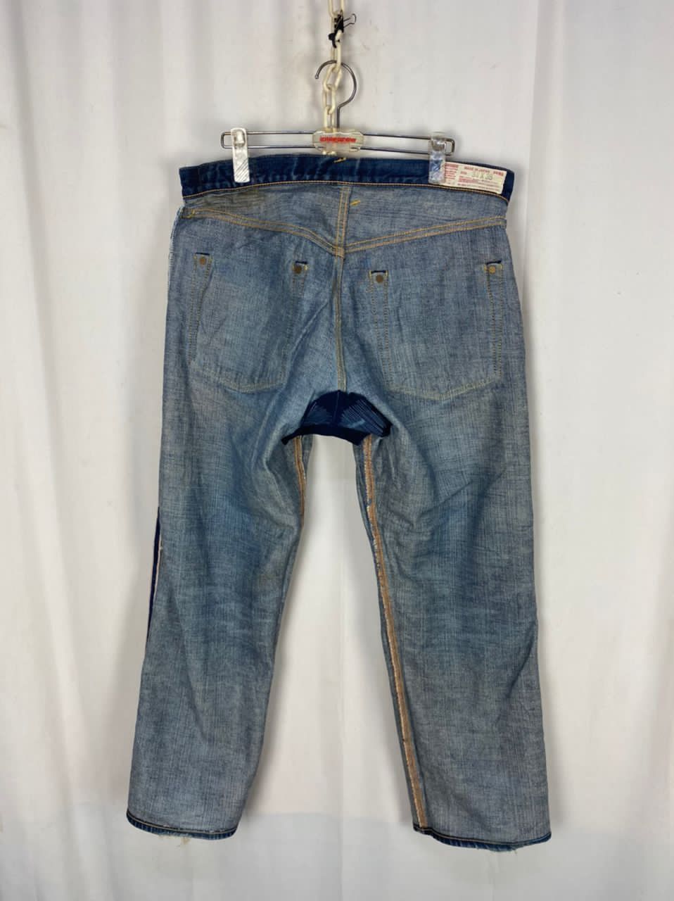 Evisu × Japanese Brand Vintage evisu selvedge distressed denim jeans by yamane Size US 34 / EU 50 - 11 Thumbnail