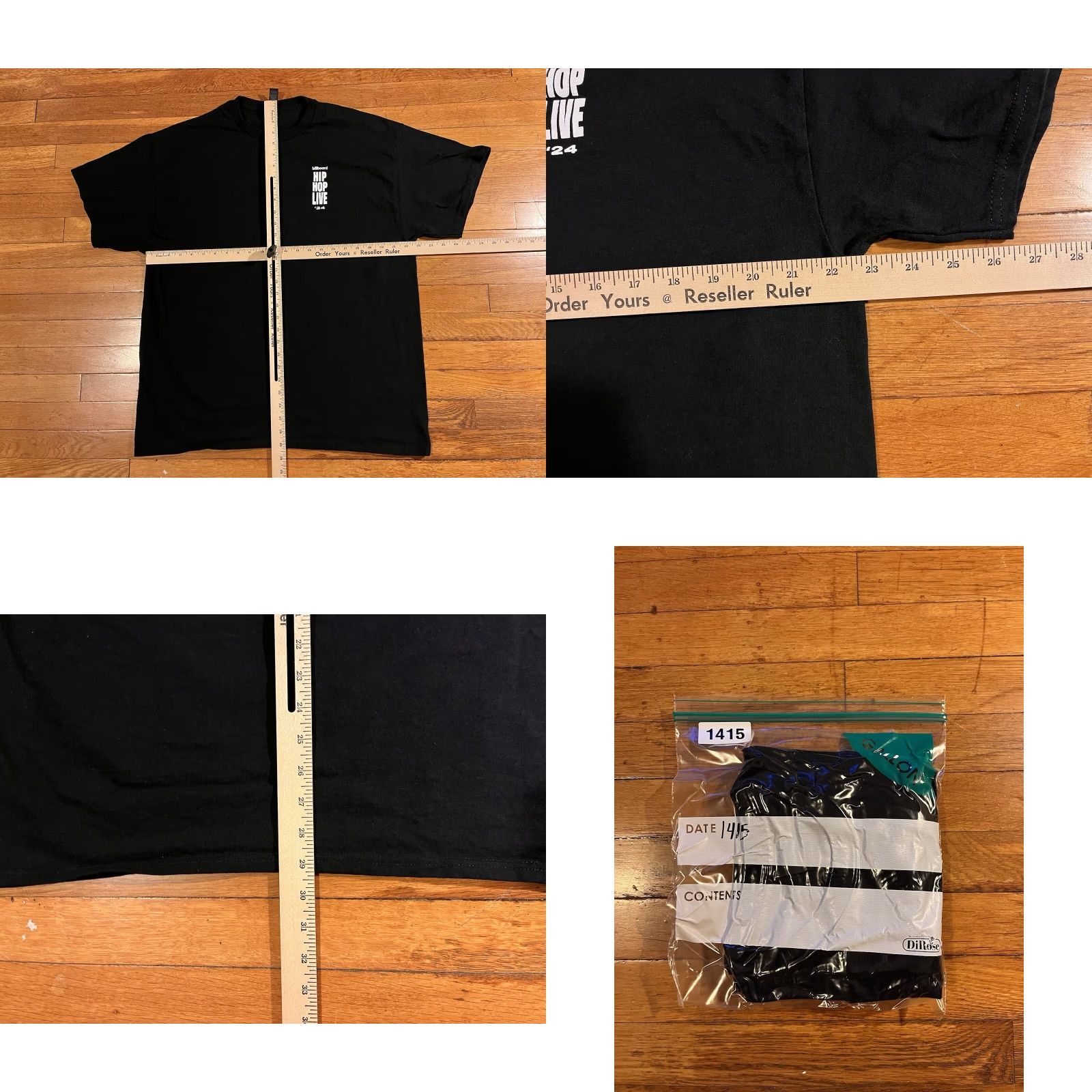 Gildan Billboard Hip-Hop Live 2024 Shirt Men’s XL Black Gildan T-Shirt Short Sleeve Crew Neck Logo Graphic Print Vintage No Size US XL / EU 56 / 4 - 8 Thumbnail