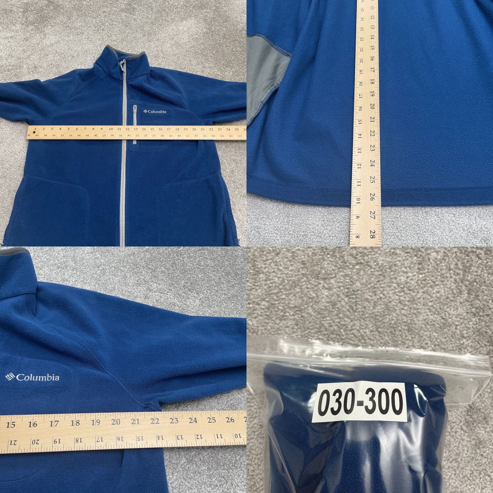 Vintage Columbia Jacket Men Large Blue Full Zip Interchange Fleece Pocket Outdoor Hiking Casual Travel Size US L / EU 52-54 / 3 - 9 Thumbnail