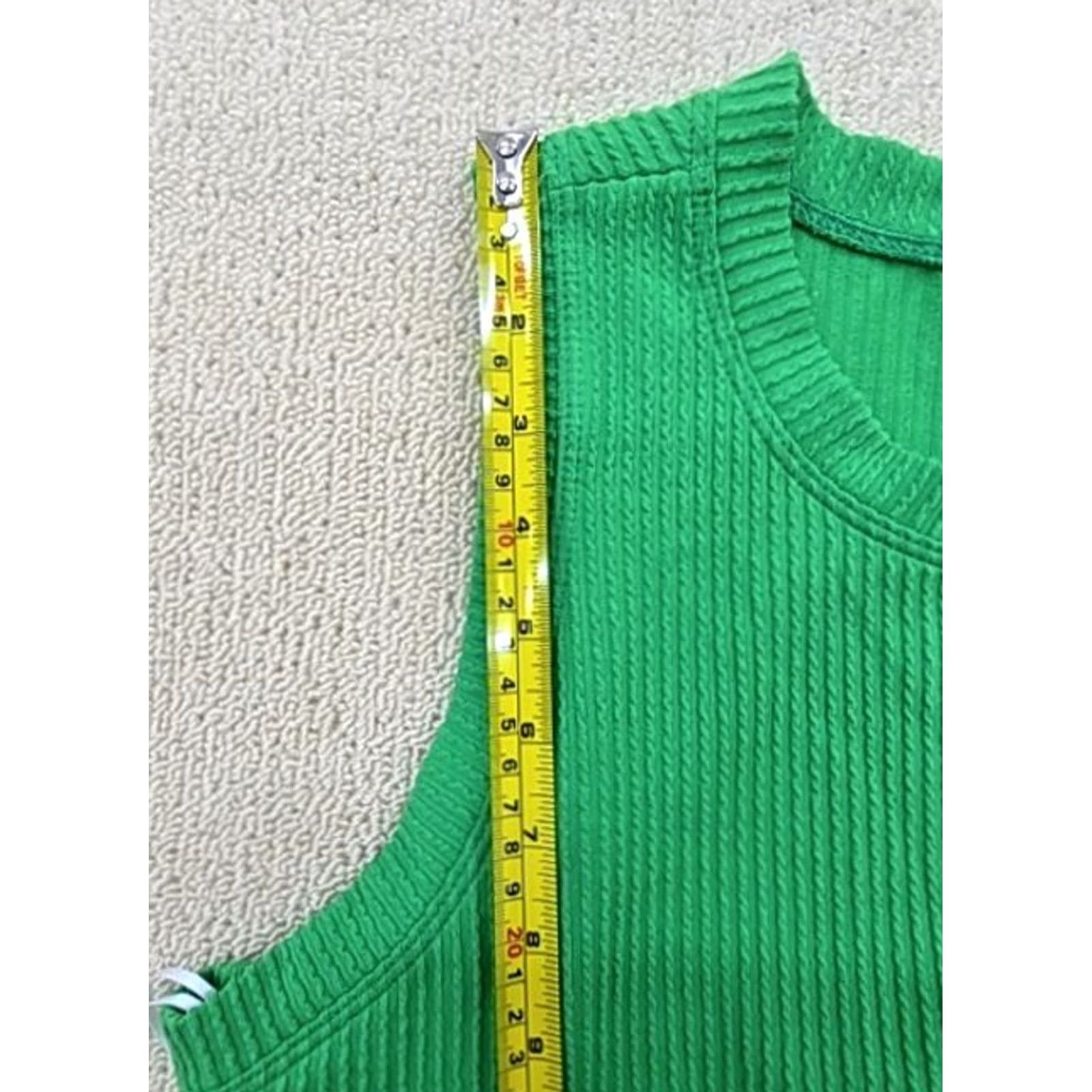 Isaac Mizrahi Isaac Mizrahi Green Maxi Dress Sleeveless Crew Neck Ruched Waist L Size L / US 10 / IT 46 - 6 Thumbnail