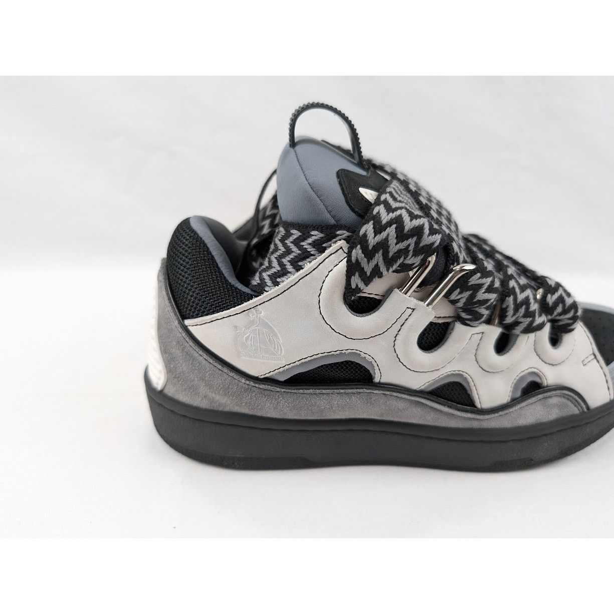 Lanvin o1rshd1 Curb Sneakers in White/Anthracite Size US 8 / EU 41 - 4 Thumbnail