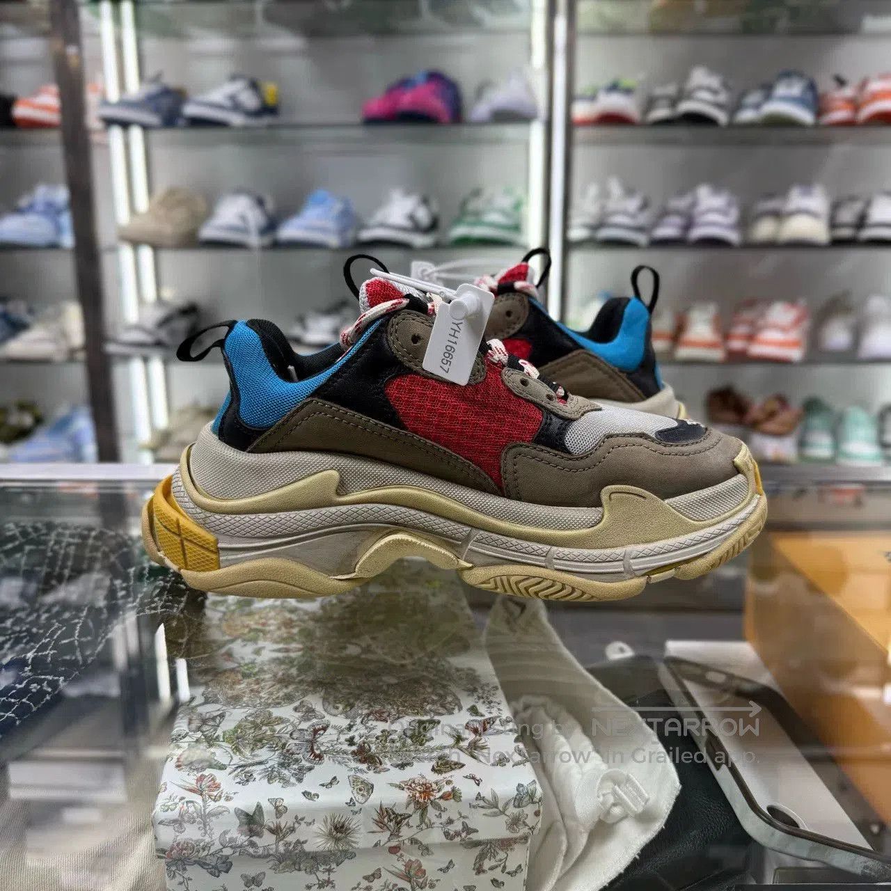 Balenciaga balenciaga triples red blue dad sneakers. Size US 5 / EU 37 - 2 Thumbnail