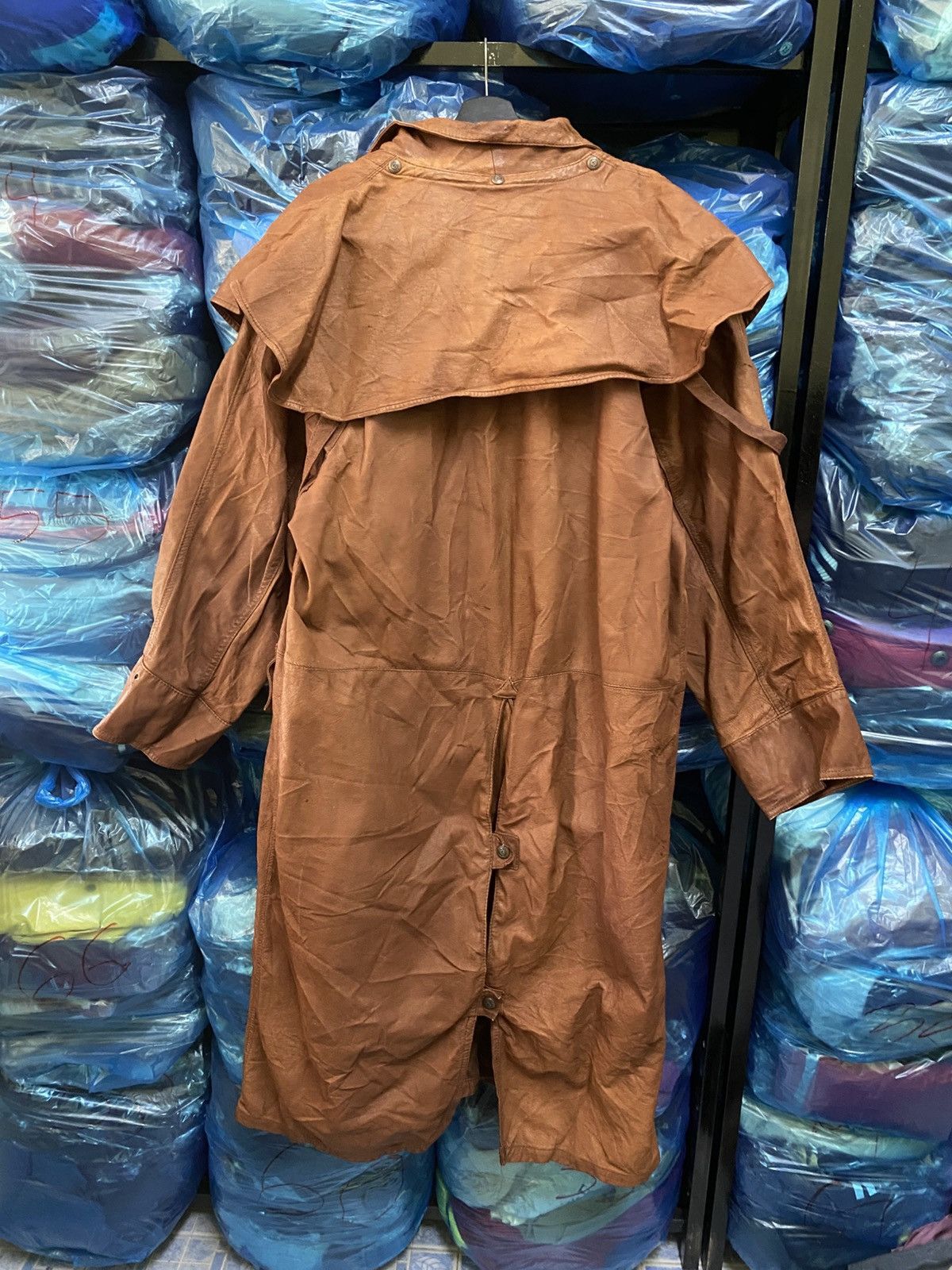 Marlboro Classics 1st Edition 80s Marlboro Classics Brown Cotton Duster Riding Size US L / EU 52-54 / 3 - 11 Thumbnail