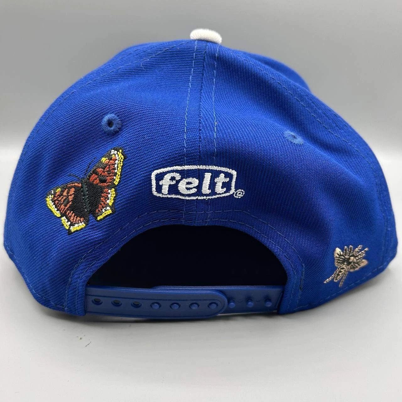 New Era Los Angeles LA Dodgers Felt Hat Men Blue Gray Snap Back Cap Size ONE SIZE - 4 Thumbnail