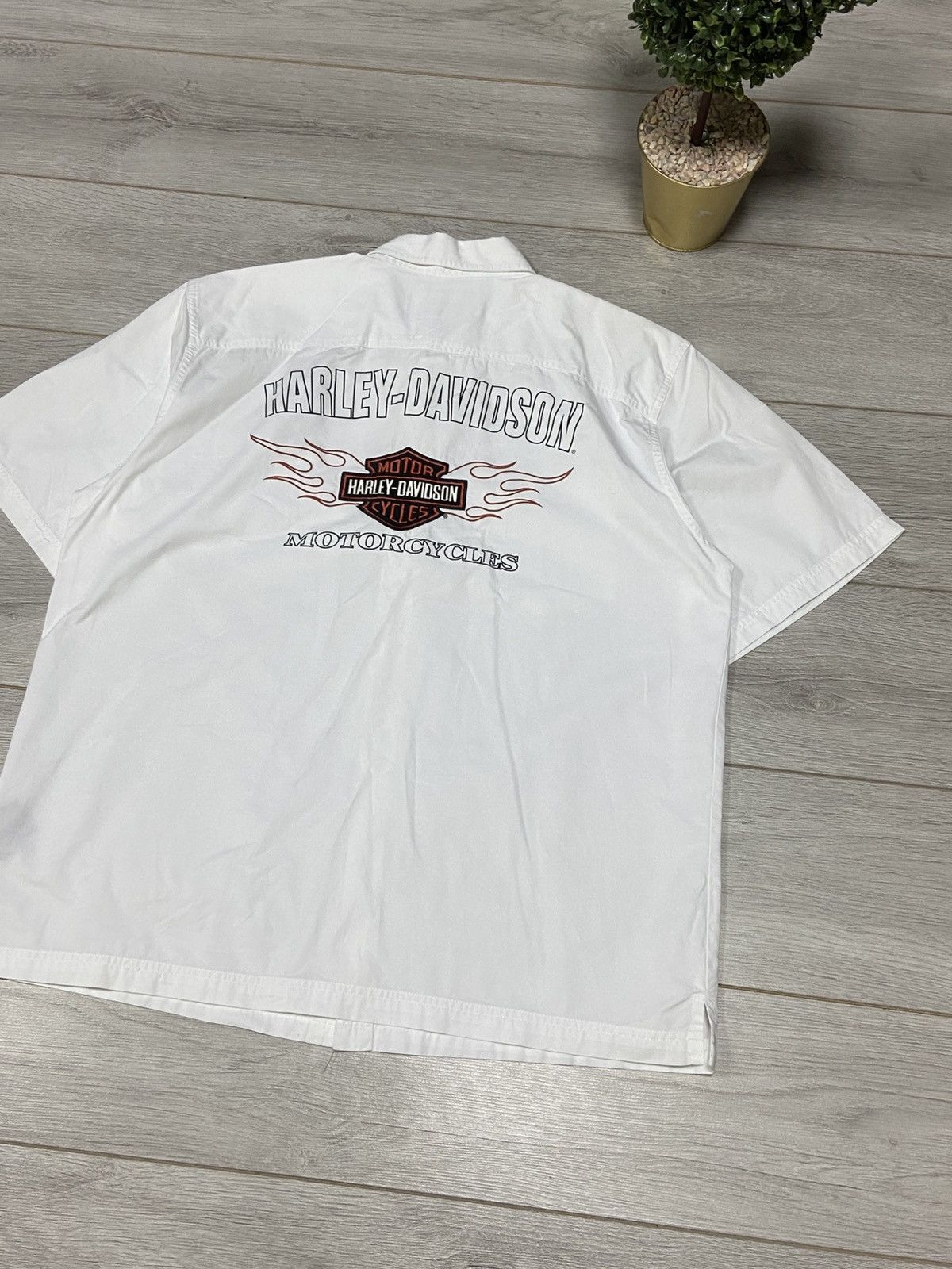 Harley Davidson Harley Davidson eagle 🦅 vintage big logo shirt buttons Size US XL / EU 56 / 4 - 6 Thumbnail