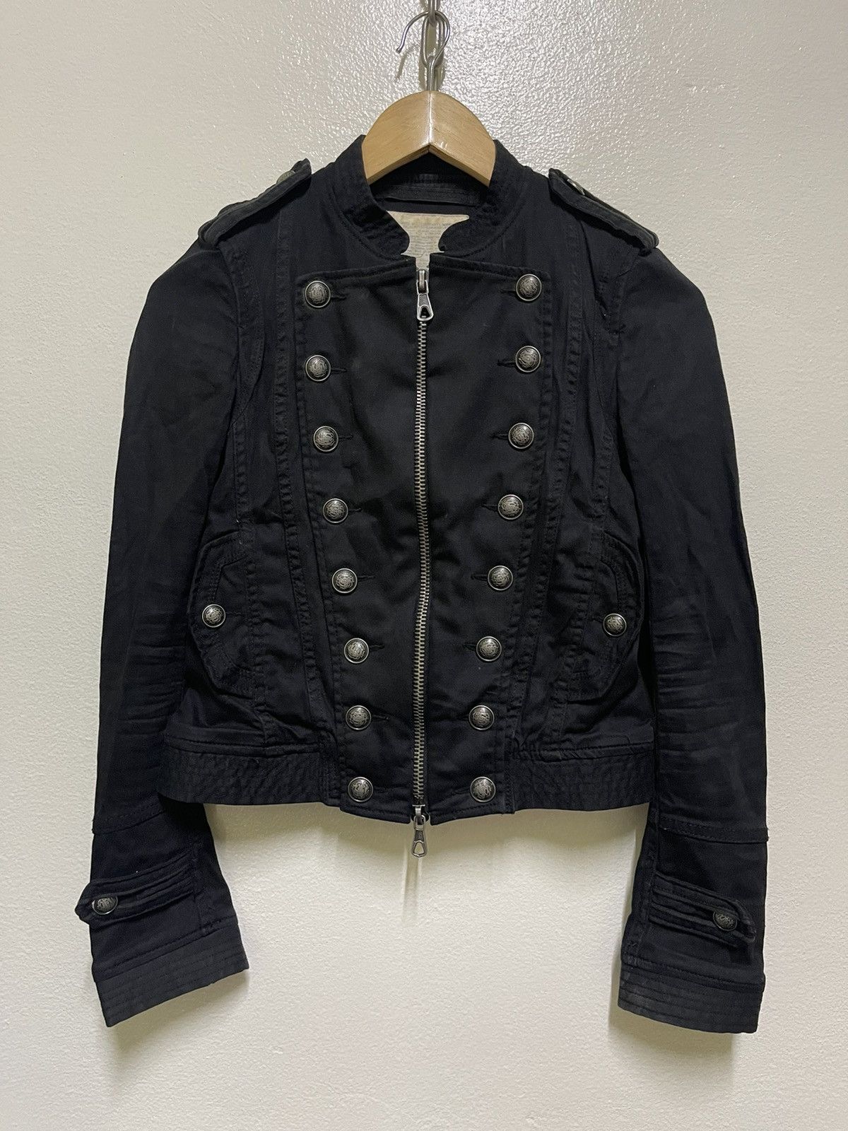Japanese Brand GOA Band Jacket Military Style Punk Size XS / US 0-2 / IT 36-38 - 1 Thumbnail