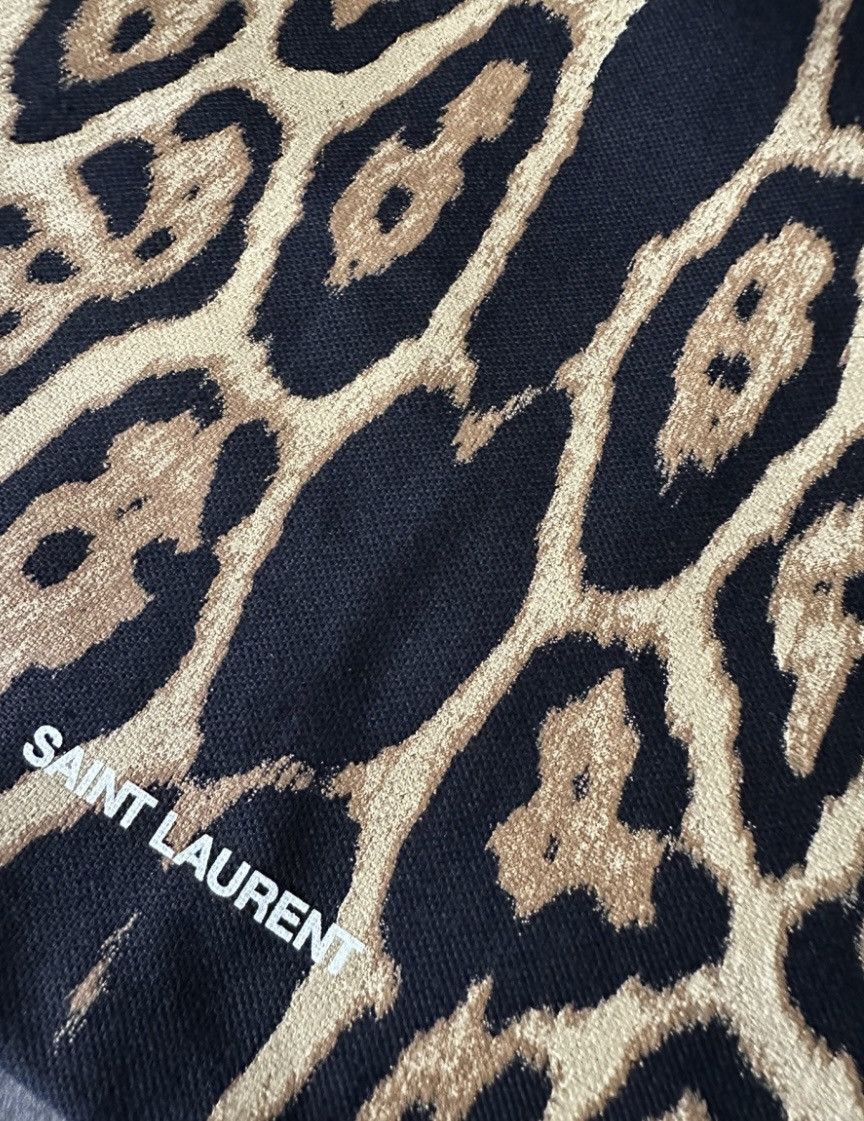 Saint Laurent Paris Saint Laurent Rive Droite Leopard Tote Size ONE SIZE - 3 Thumbnail