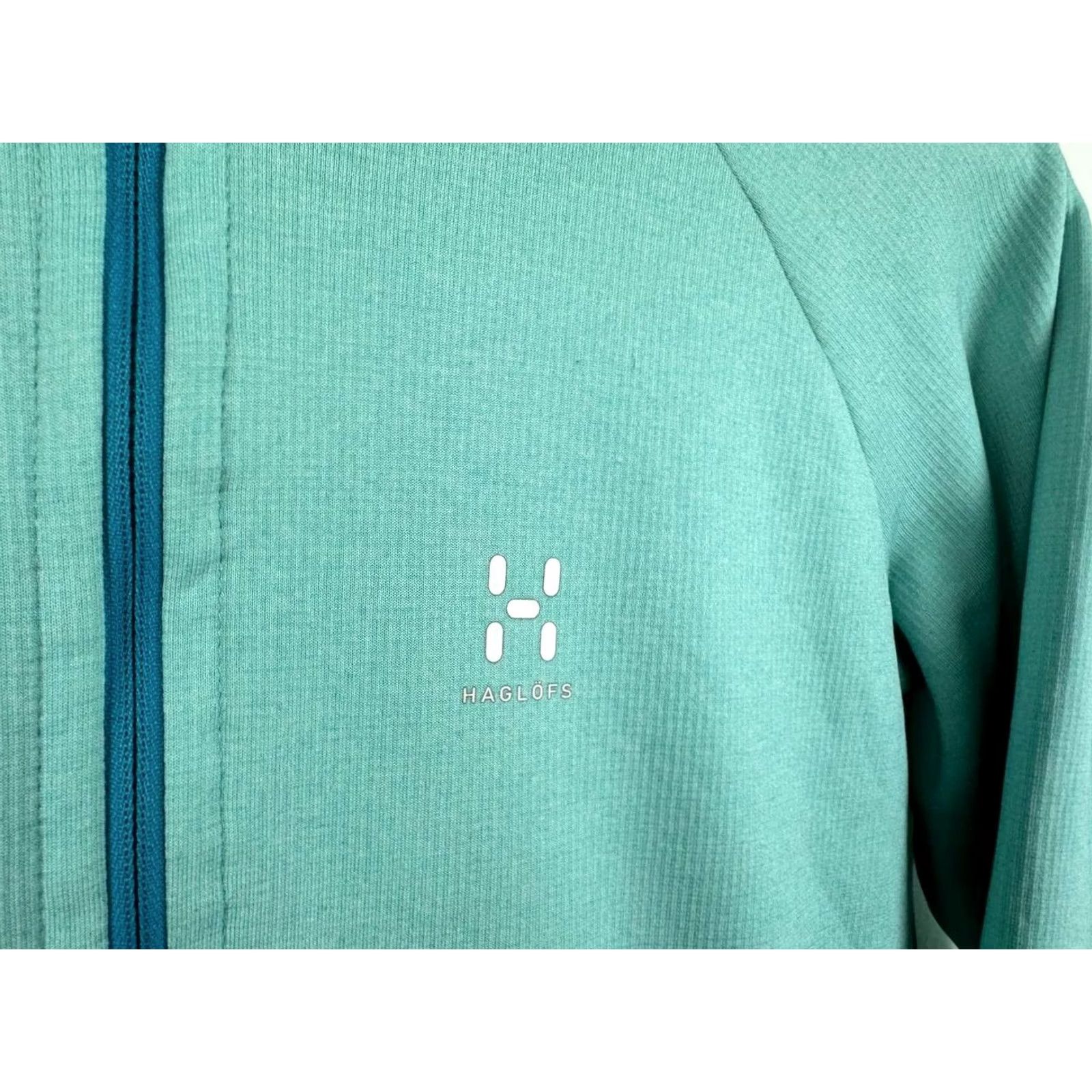 Vintage Haglöfs Full Zip Windbreaker Jacket Women's S Blue Logo Quilted Jacket Size S / US 4 / IT 40 - 6 Thumbnail