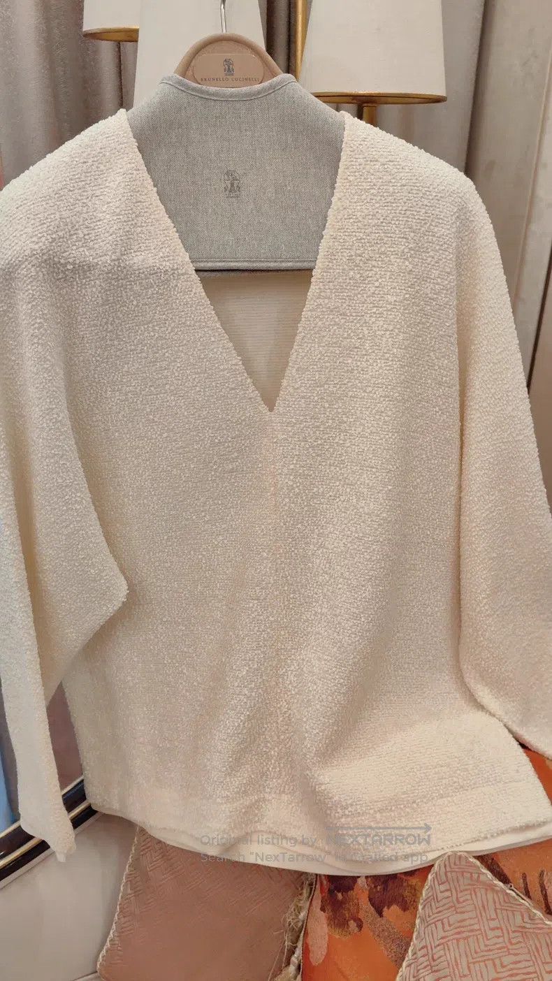 The Row The Row Cream premium wool knit top Size M / US 6-8 / IT 42-44 - 2 Thumbnail
