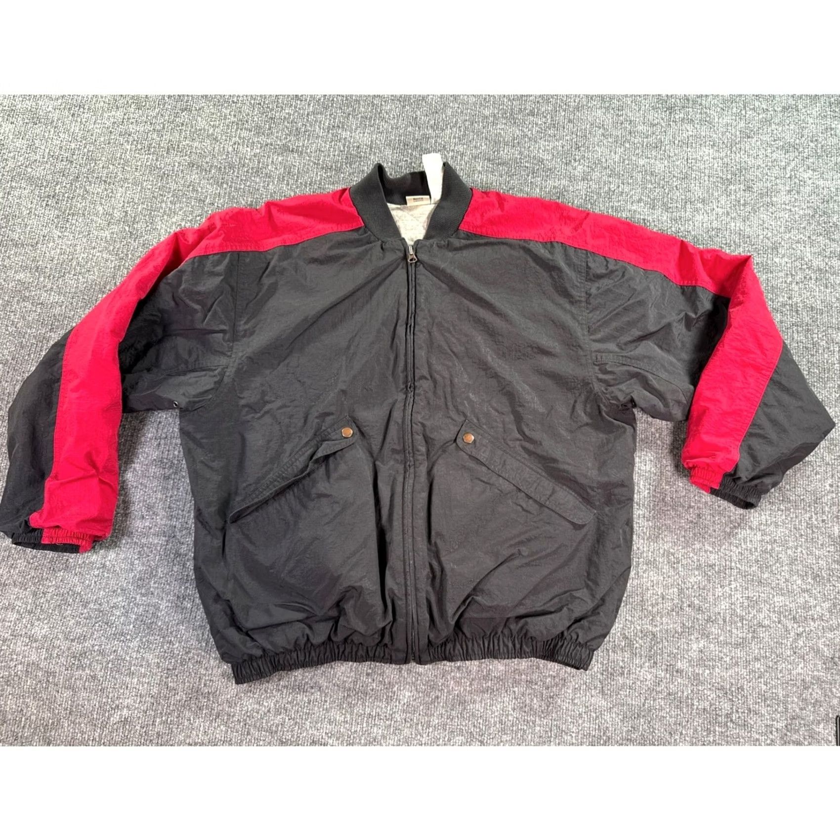 Nike VINTAGE Nike Bomber Jacket Mens M Black 90s Big Swoosh Quilted Lined Zip Size US M / EU 48-50 / 2 - 3 Thumbnail