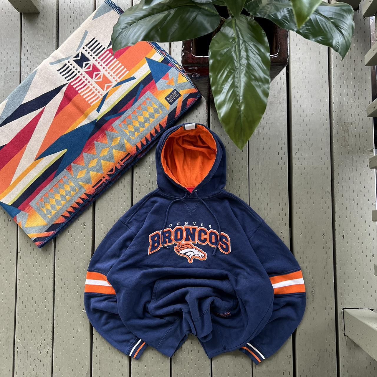 NFL Vintage Denver Broncos NFL Pullover Sweatshirt Embroidered Size US L / EU 52-54 / 3 - 2 Thumbnail