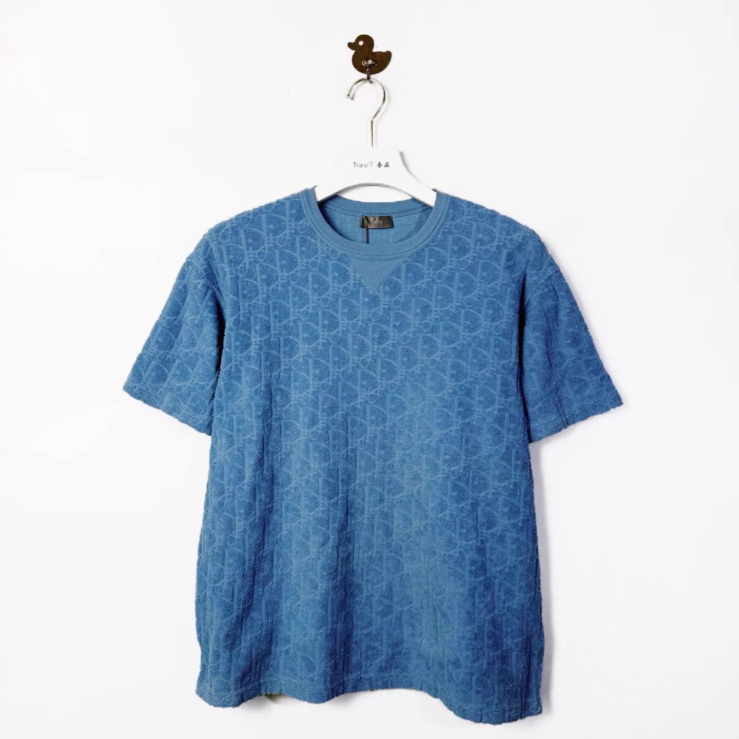 Dior Dior Oblique Blue Logo Terry Crew Neck T-Shirt S Size US S / EU 44-46 / 1 - 1 Thumbnail