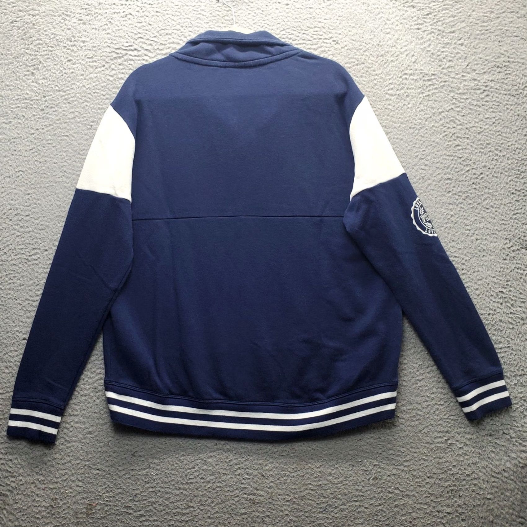 Victoria's Secret PINK Victoria's Secret Sweatshirt Womens L Blue Long Sleeve 1/4 Zip Sweatshirt Size L / US 10 / IT 46 - 2 Thumbnail