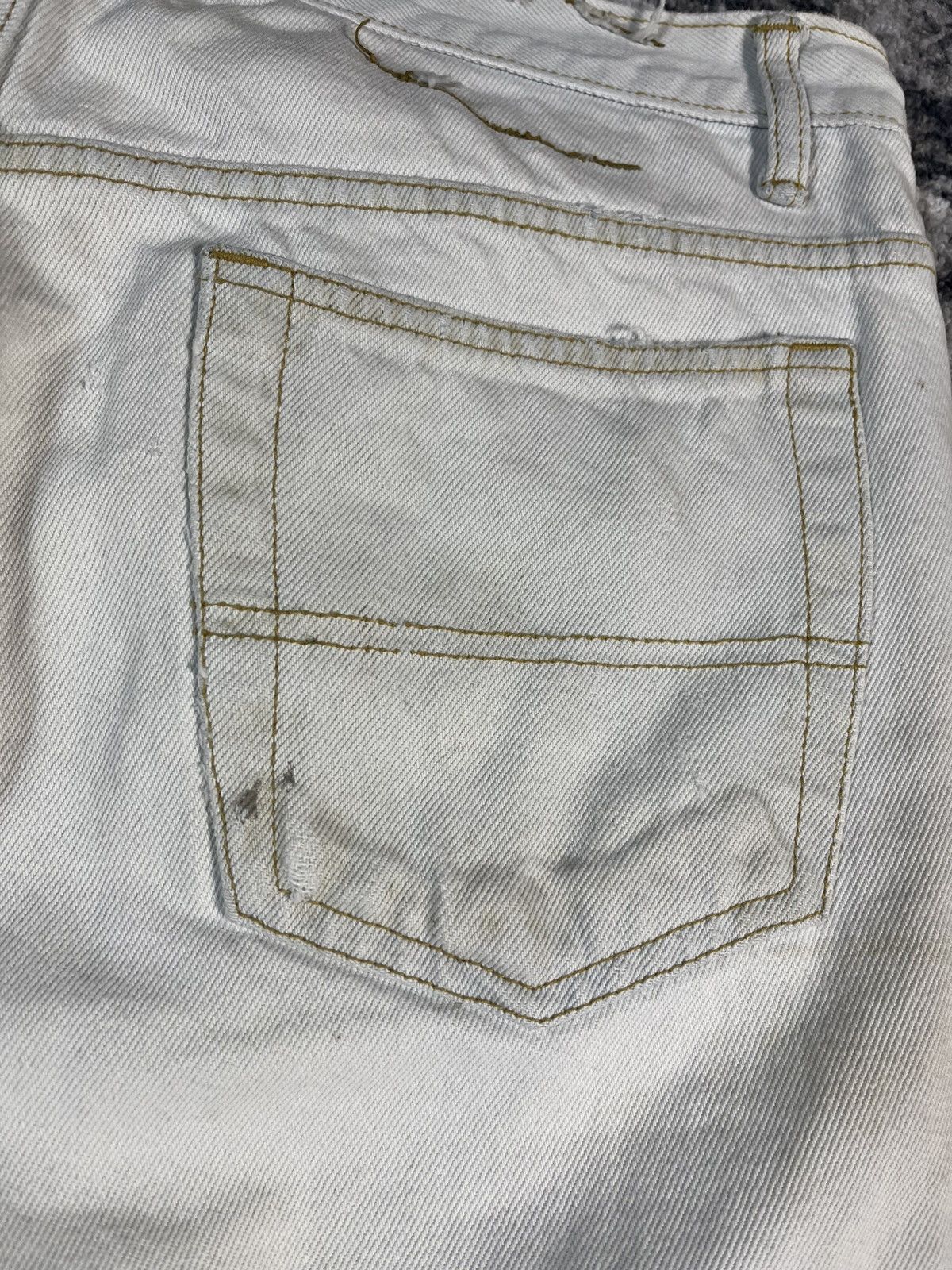 Other Kaserne Zurich Distressed White Jeans Size US 35 - 21 Thumbnail