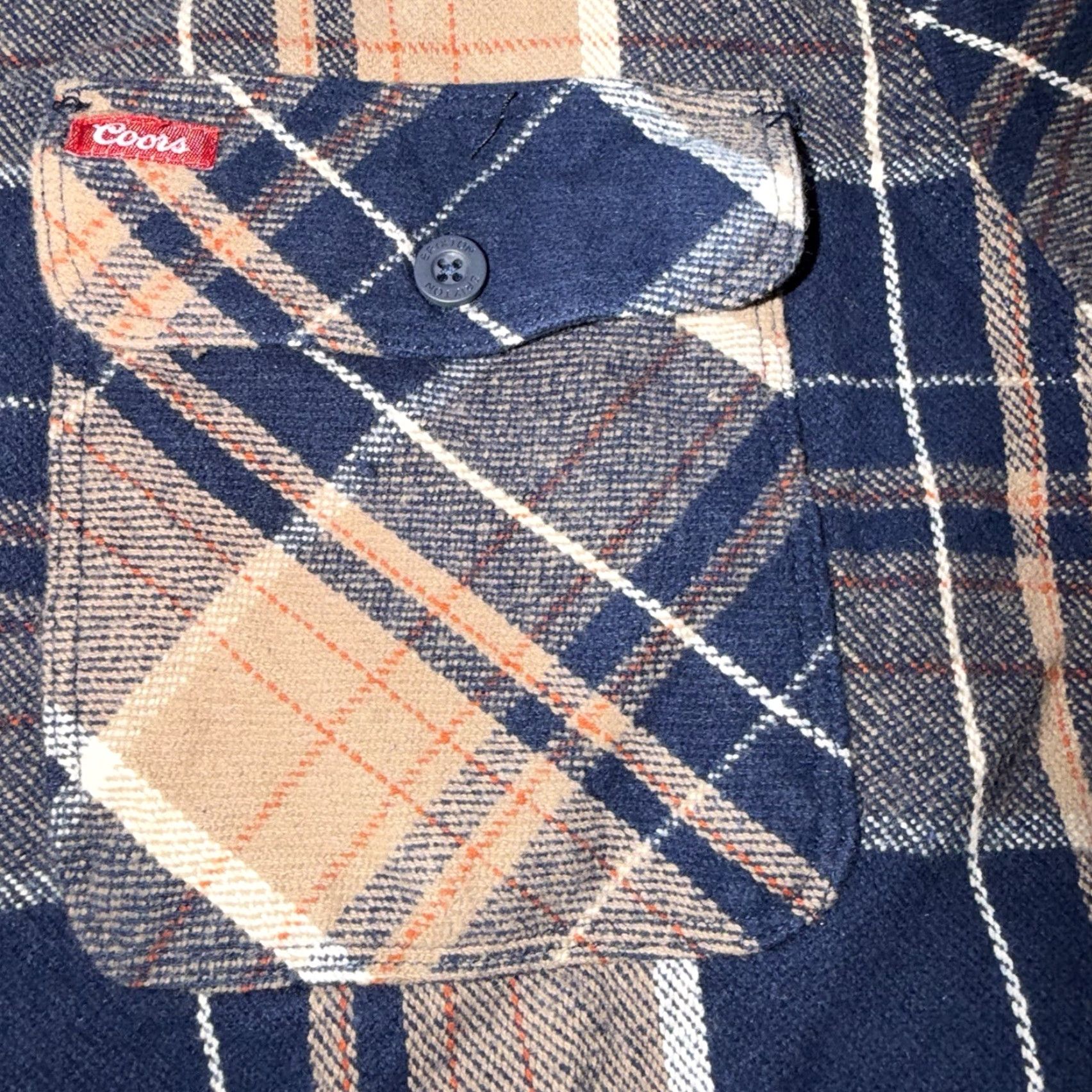 Brixton Brixton Coors Banquet Plaid Flannel Button-Up Shirt Men XL Blue Long Sleeve Regular Fit Button-Down Pockets Casual Workwear Combo Size US XL / EU 56 / 4 - 3 Thumbnail