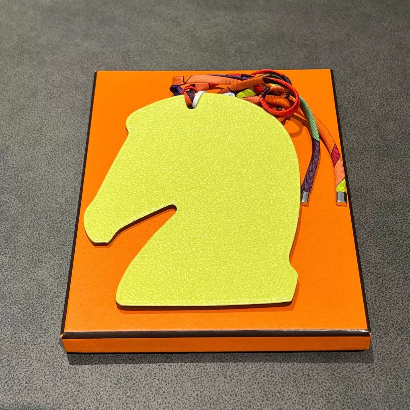 Hermes HERMES Horsehide Leather Logo Charm New YH5000237 Size ONE SIZE - 1 Thumbnail