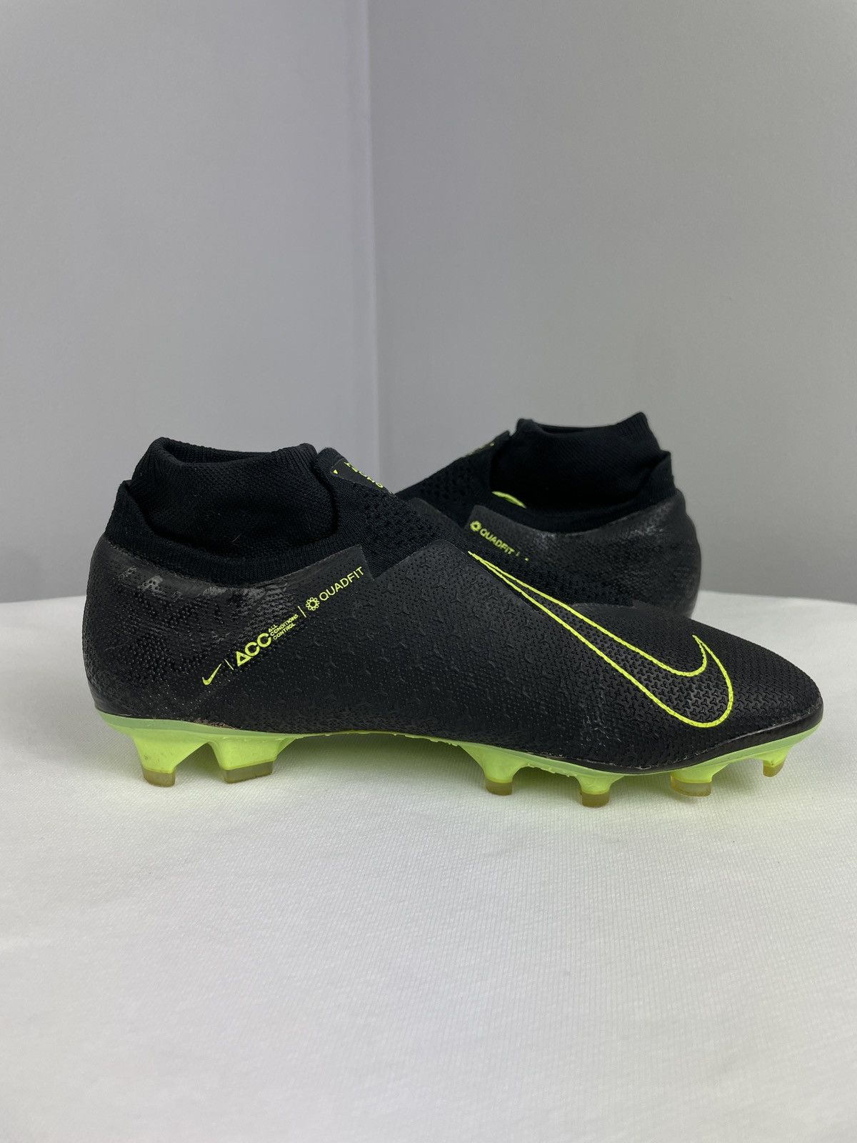 Nike Nike Phantom Vision Elite DF FG Black Volt Size US 7 / EU 40 - 6 Thumbnail