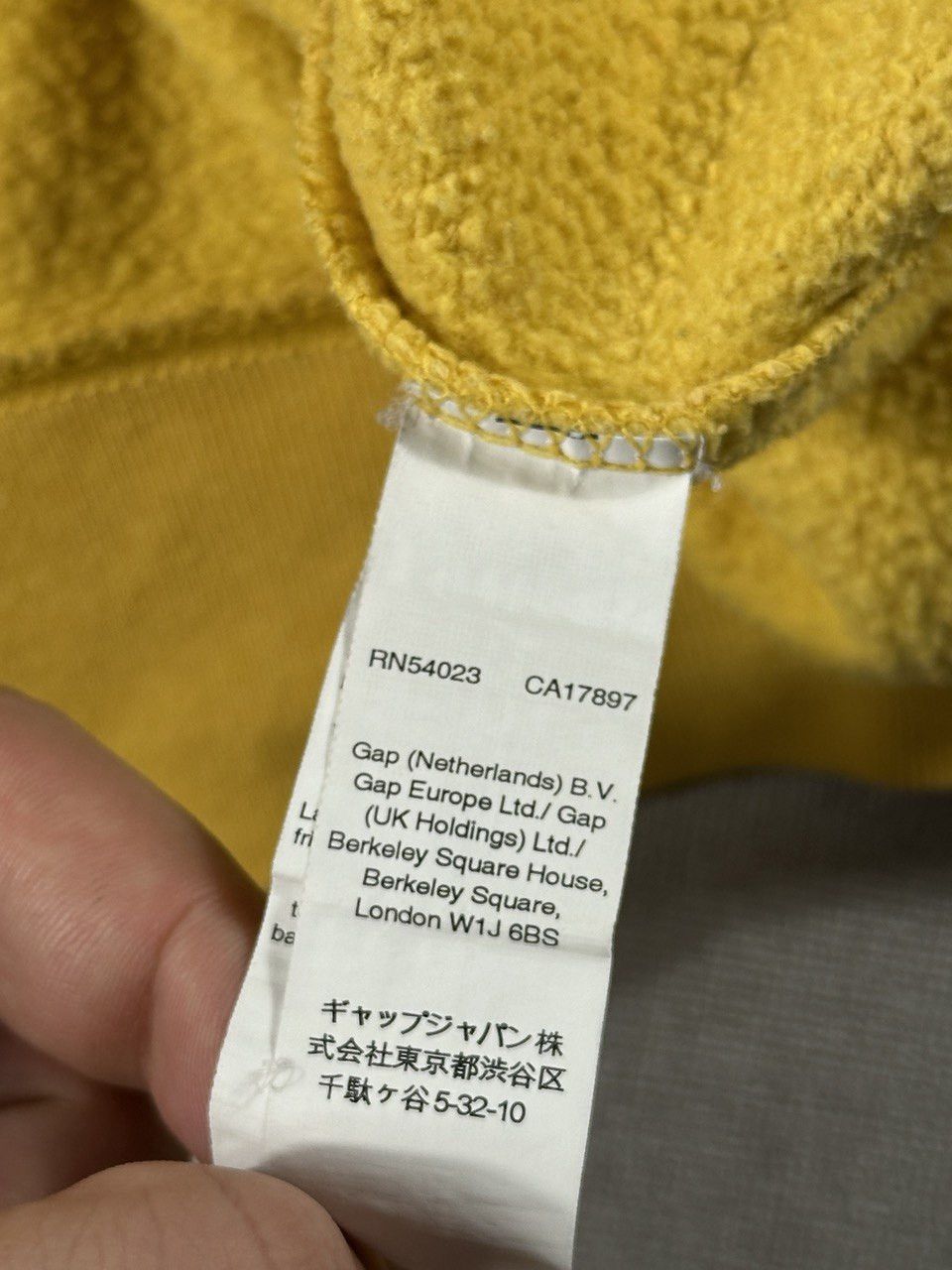 Gap Vintage Gap Classic Logo Hoodie Yellow Size US S / EU 44-46 / 1 - 7 Thumbnail