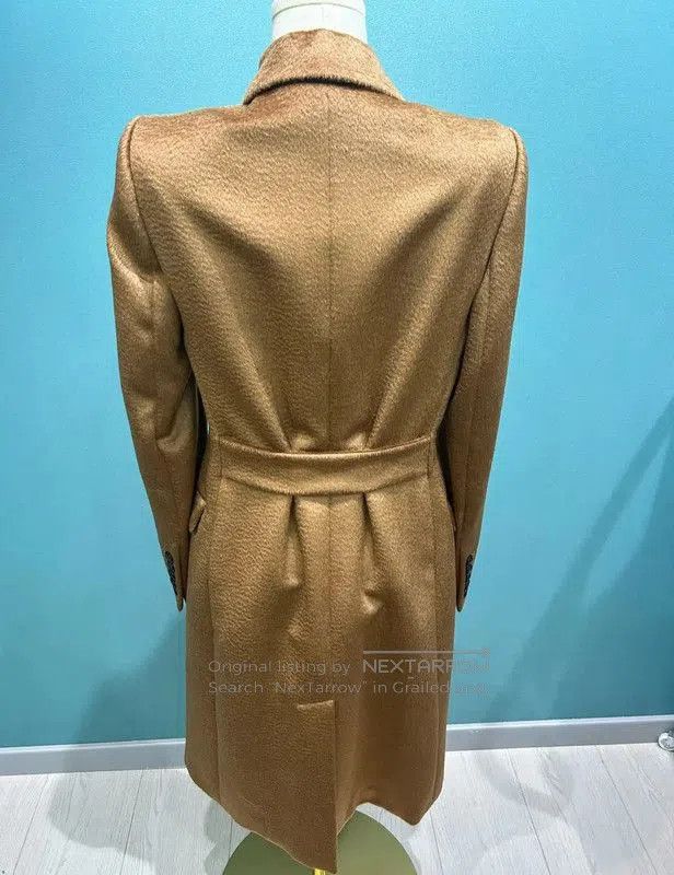 Burberry Burberry Brown Cashmere Long Coat for Women. Size L / US 10 / IT 46 - 2 Thumbnail
