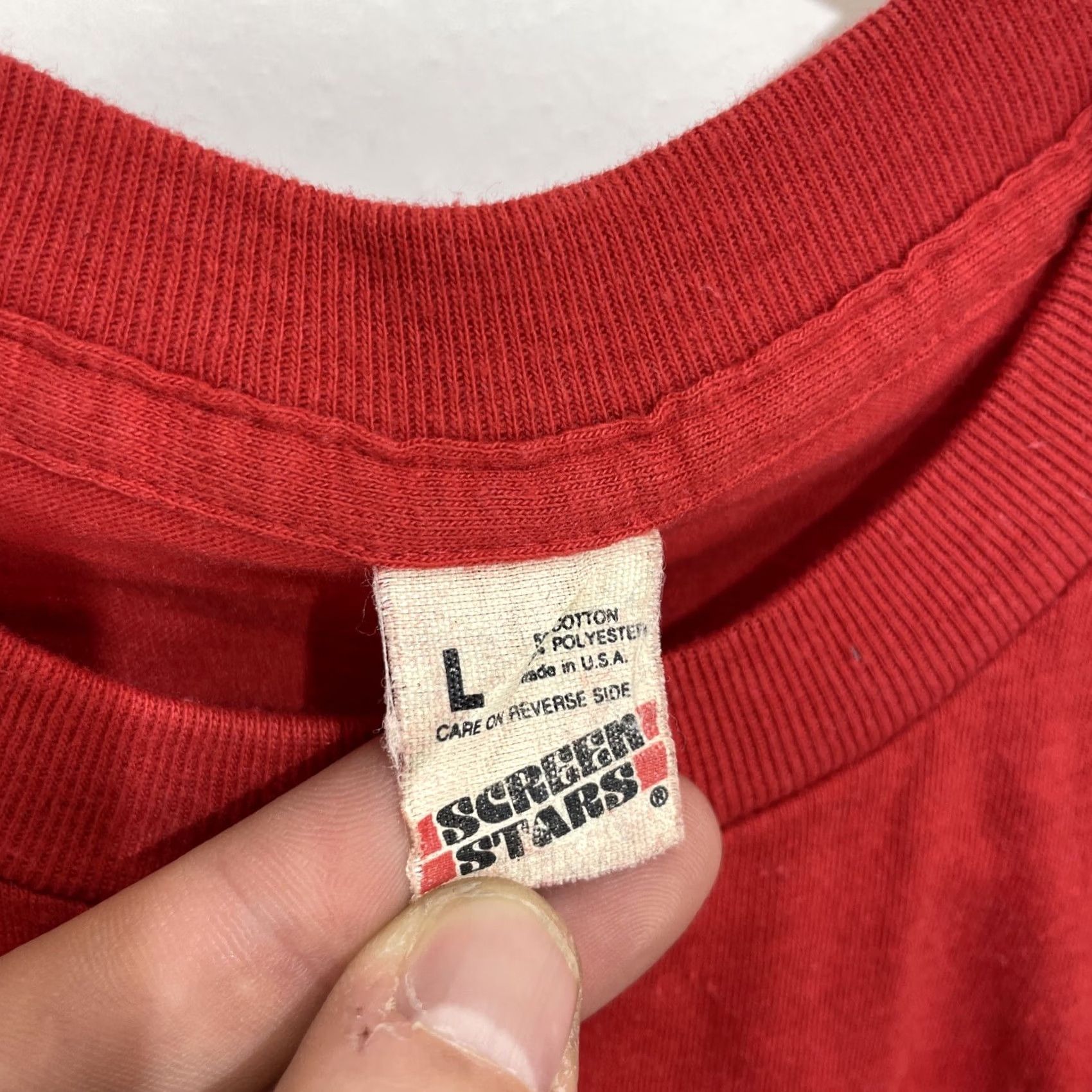 Vintage VINTAGE GM General Motors T Shirt Back In Plant 8 Red Large Single Stitch USA Shirt Men 1990s 90s Cars USA Brand Screen Stars Size US L / EU 52-54 / 3 - 2 Thumbnail